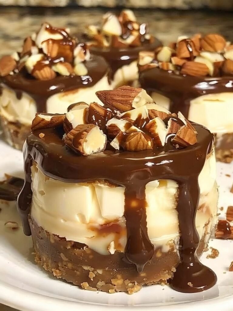 No Bake Turtle Mini Cheesecakes Recipe
