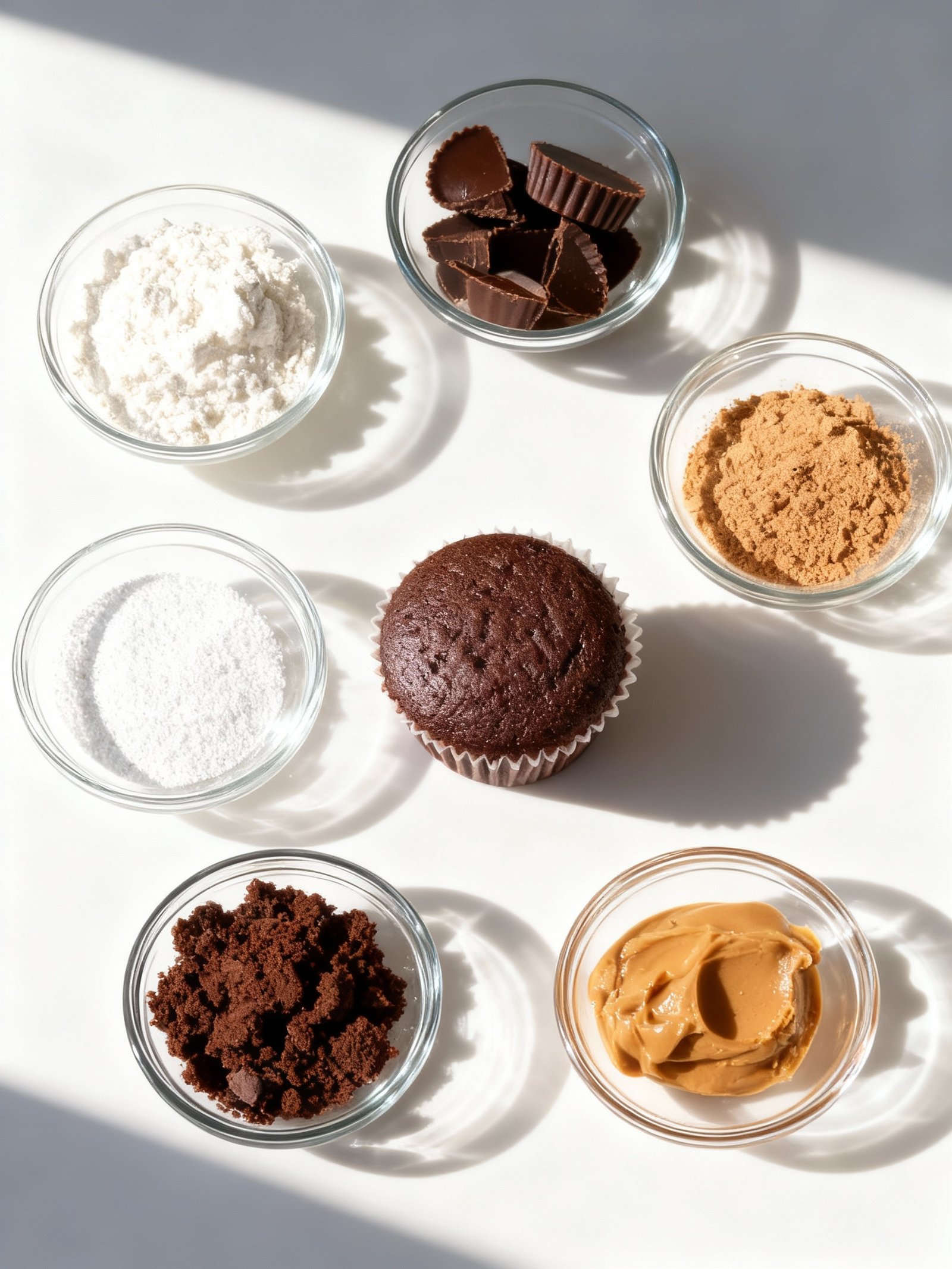 Recipe Title: Peanut Butter Cup Lava Cupcakes ingredients