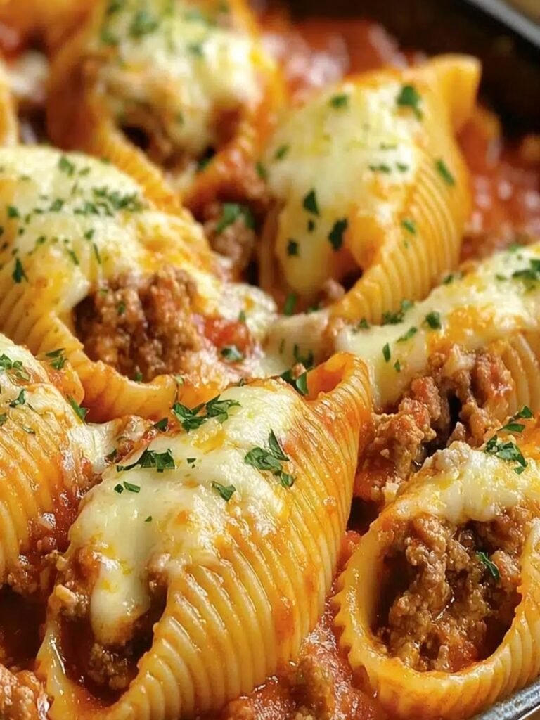 Beef and Ricotta Stuffed Shells Recipe