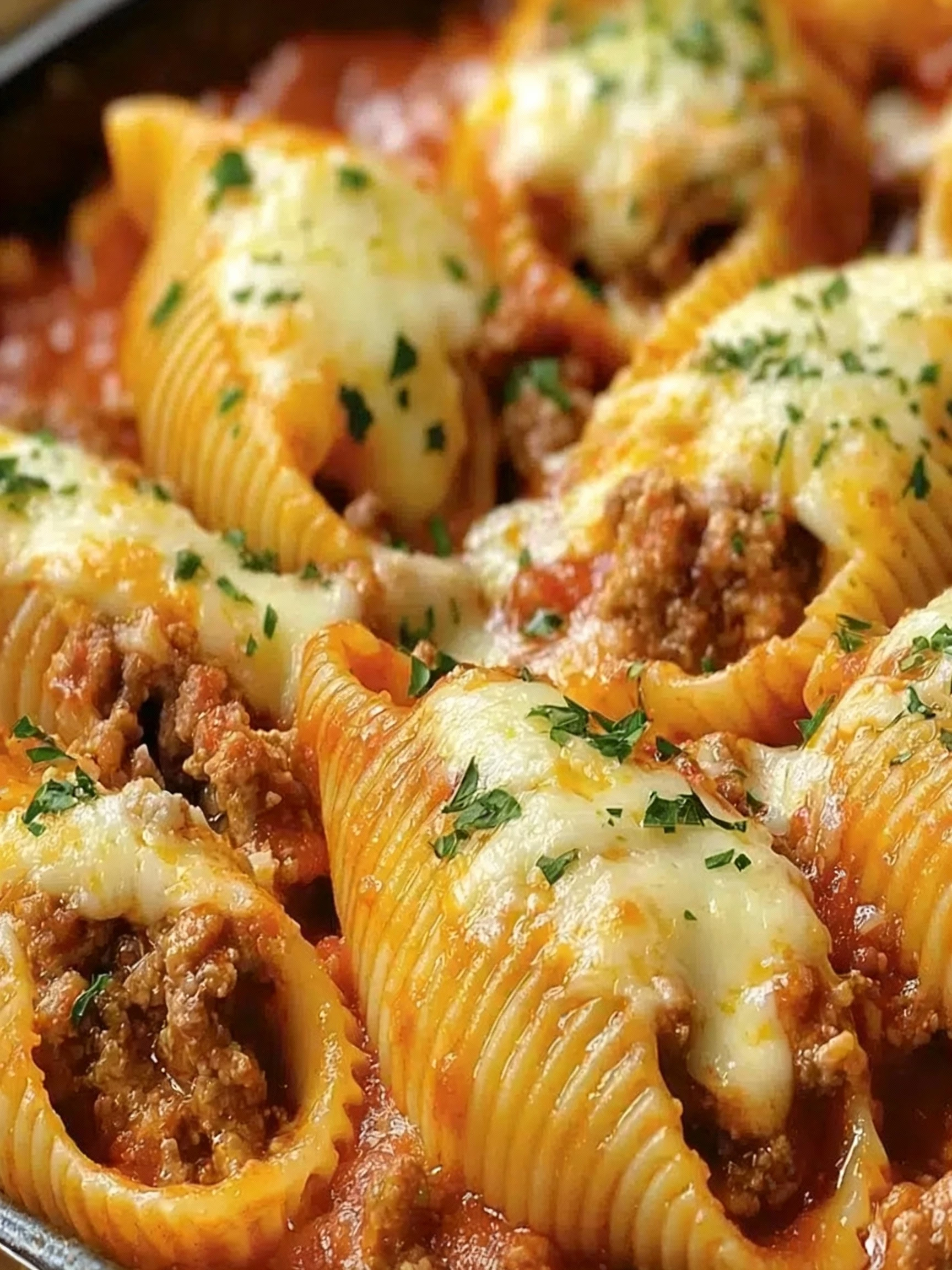 Ricotta Beef Shells Recipe finished