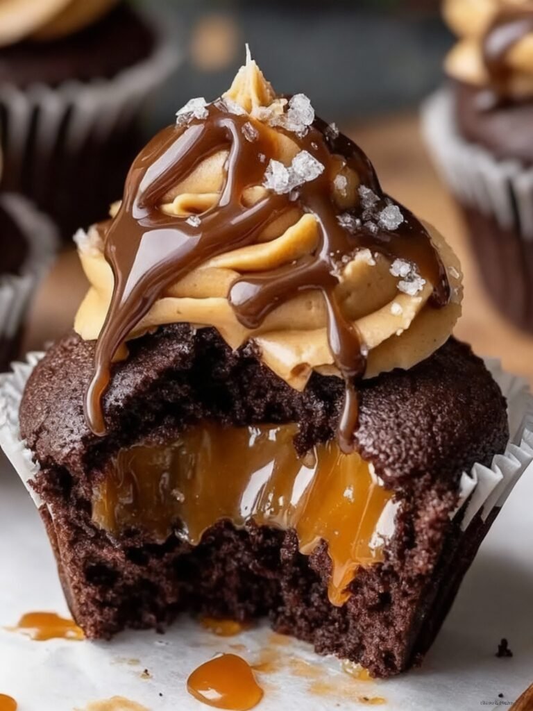 Salted Caramel Chocolate Cupcakes Recipe