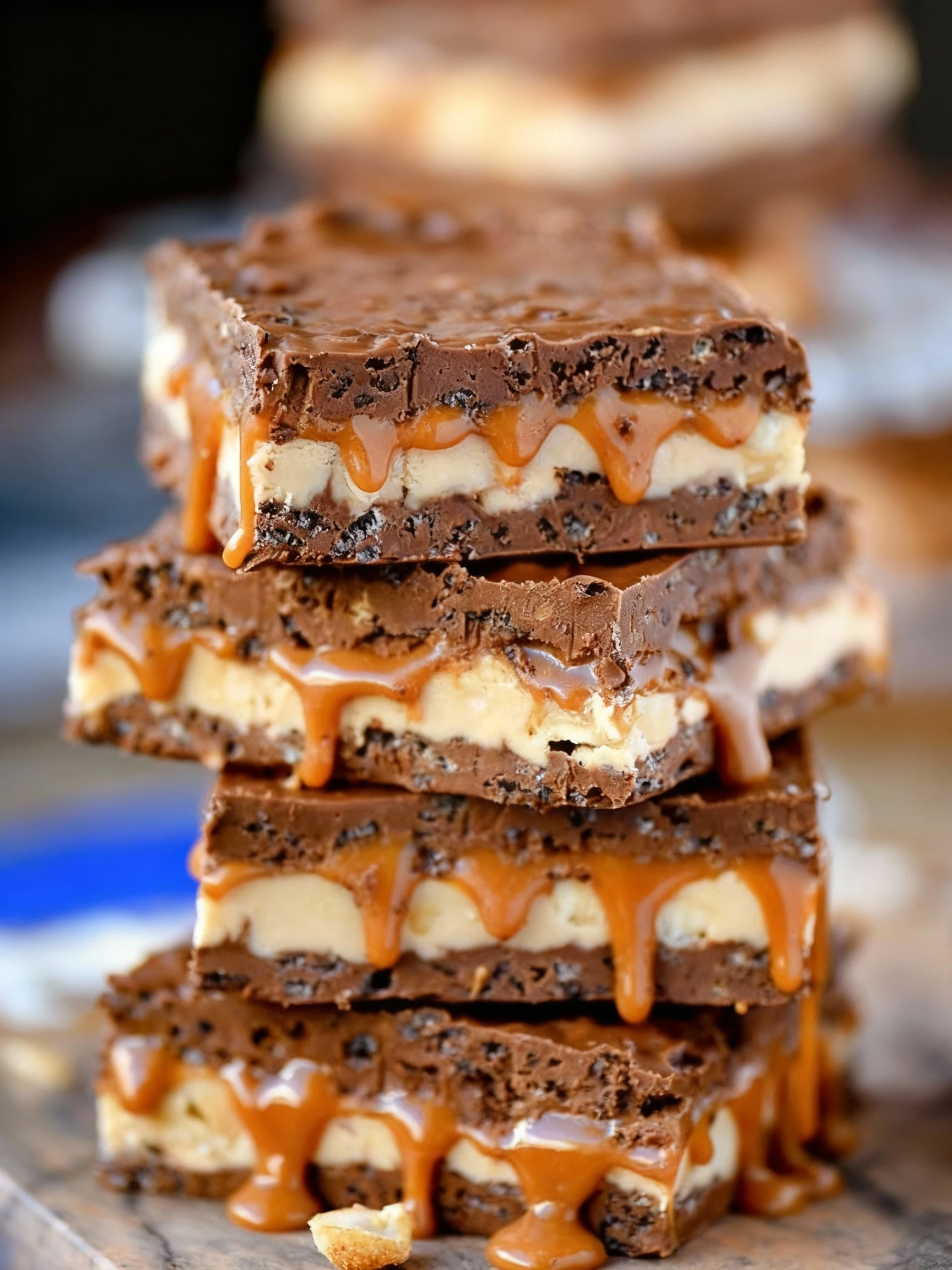 These Snickers Bars are pure decadence Kim says, My daughter tagged me on this recipe on facebook and co finished