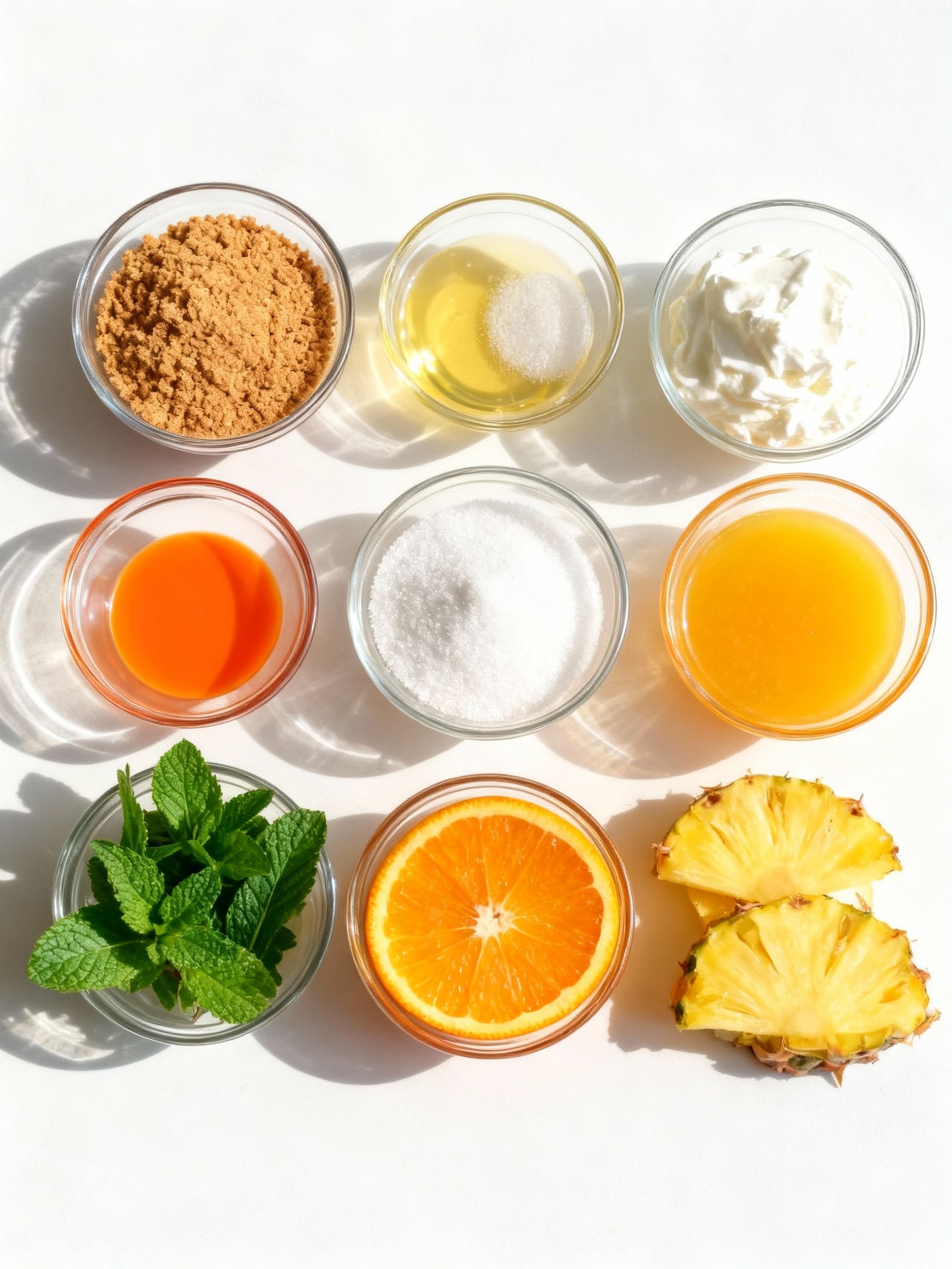 Refreshing Southern Pineapple Orange Swirl Cheesecake Recipe ingredients