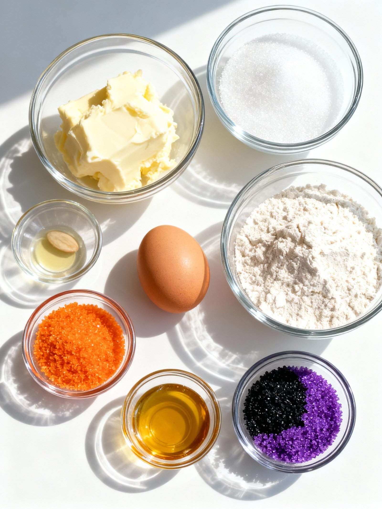 Fun and festive Spiral Halloween Cookies are buttery, melt-in-your-mouth sugar cookies swirled with colored sugar ingredients