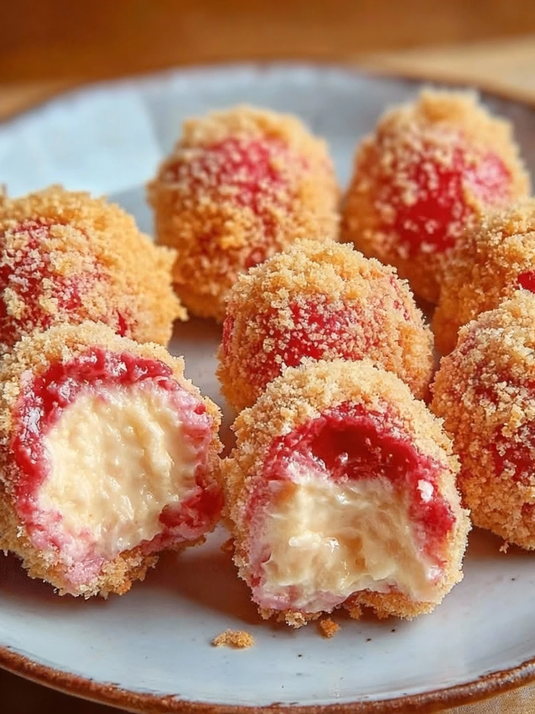 Strawberry Cheesecake Crunch Bites Recipe finished