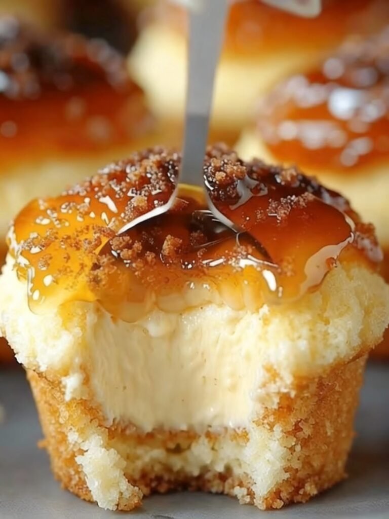 Vanilla Bean Crème Brûlée Cheesecake Cupcakes Recipe