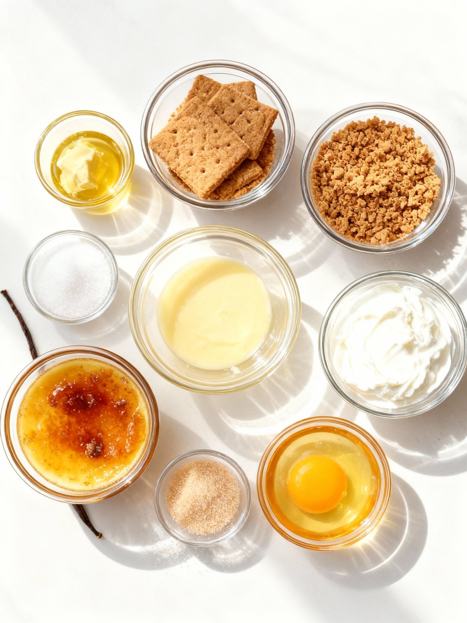 Vanilla Bean Creme Brulee Cheesecake Cupcakes ingredients