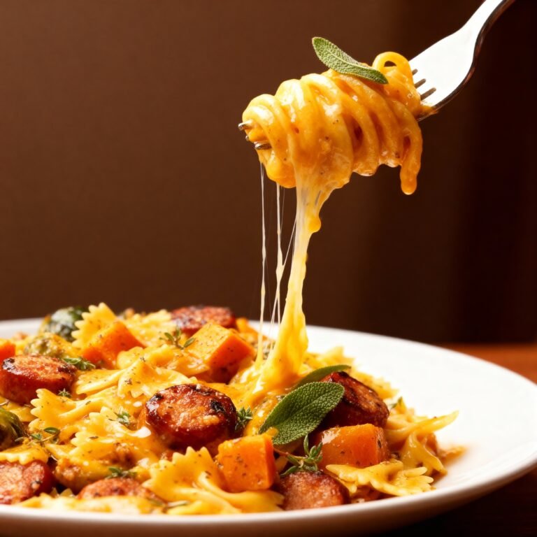 Butternut Squash Sausage Pasta Bake Recipe