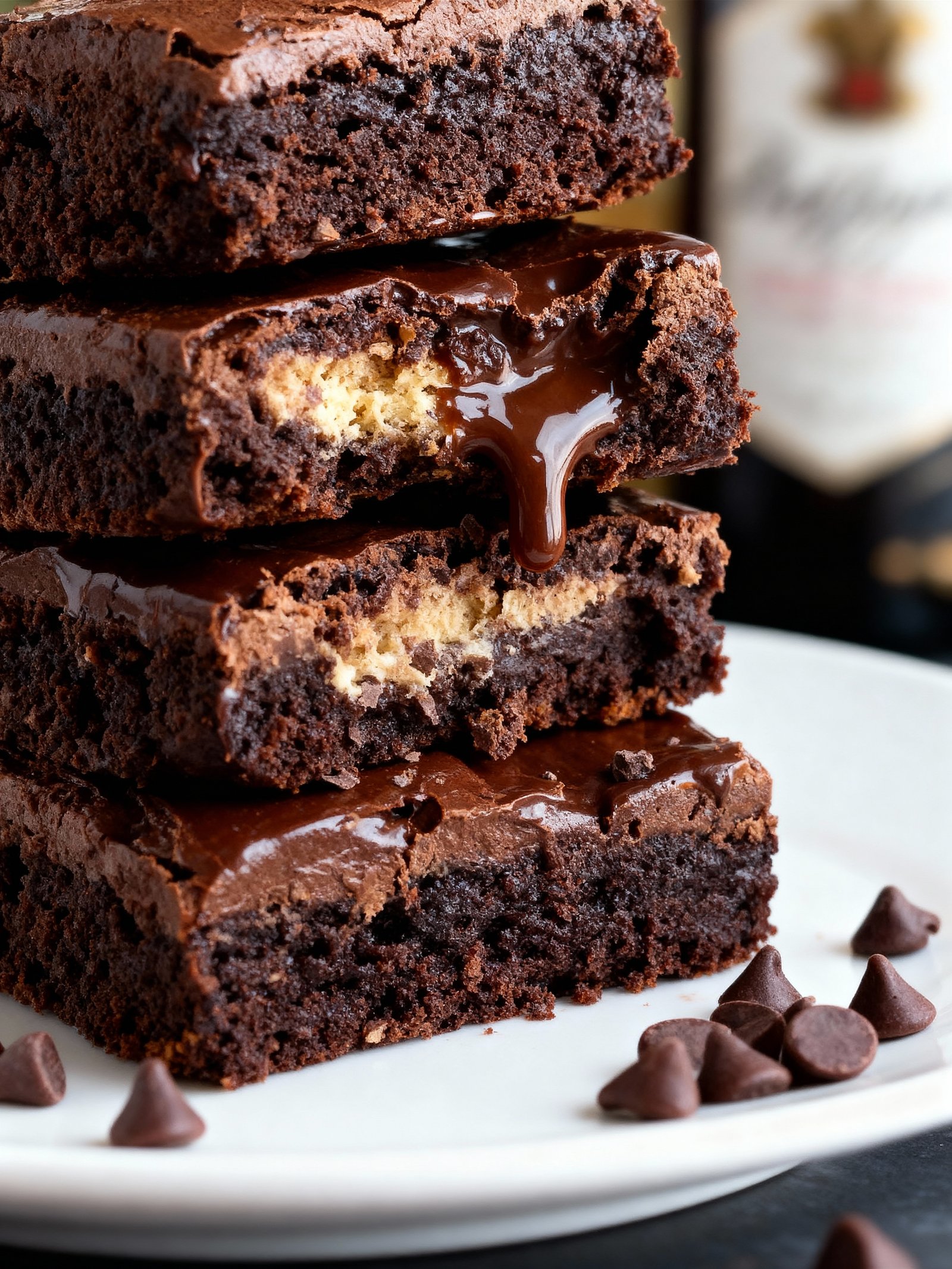 Baileys Irish Cream Brownies finished