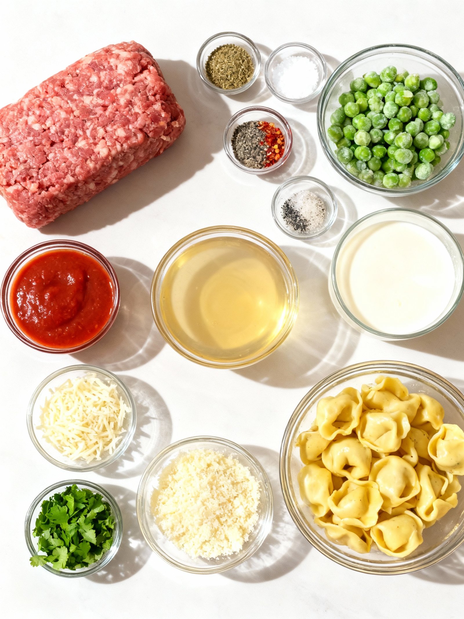 Beef & Parmesan Tortellini Recipe ingredients