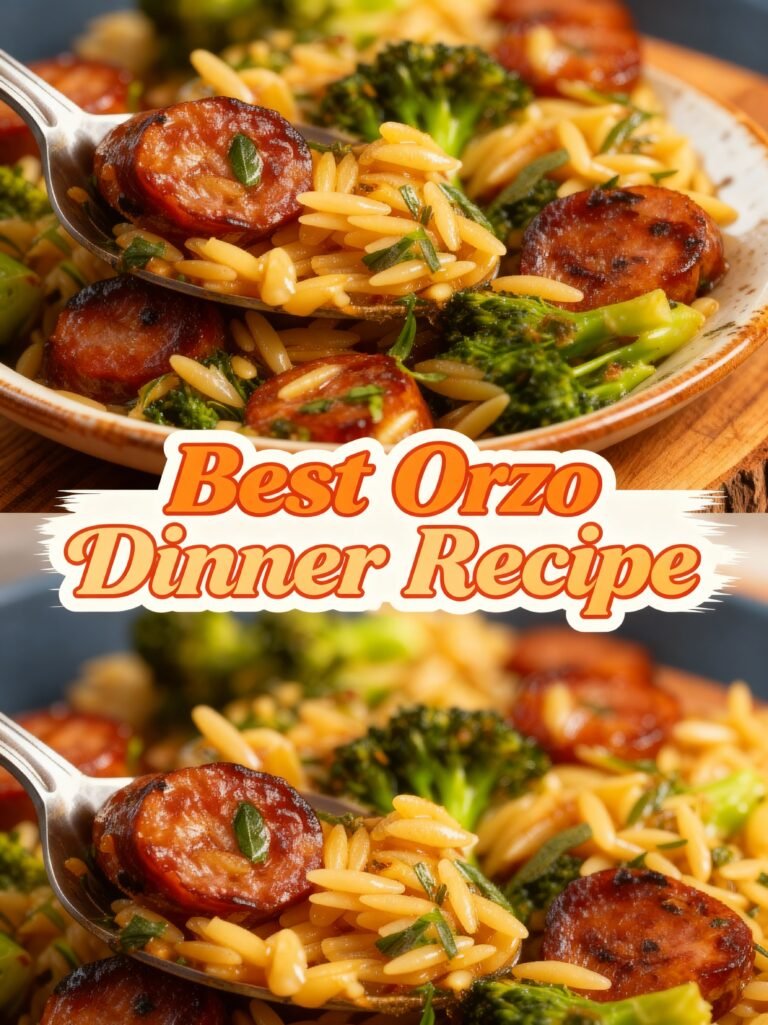 Creamy Chicken Orzo with Artichoke Hearts Recipe