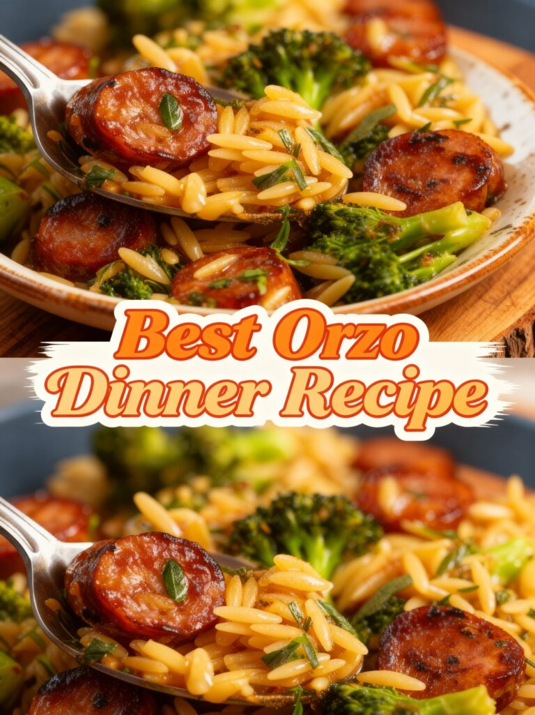 Creamy Chicken Orzo with Artichoke Hearts Recipe