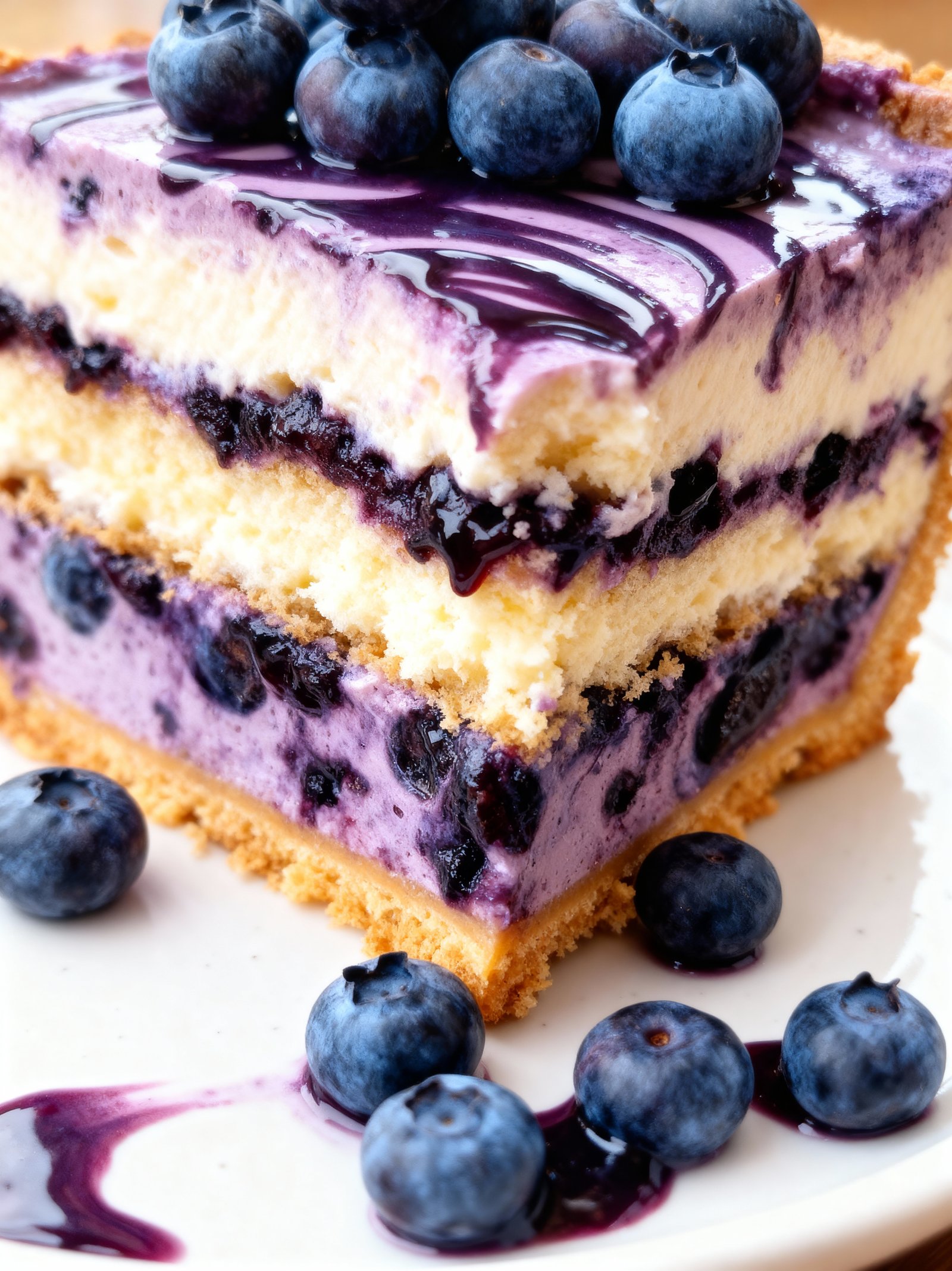 Blueberry Dream Cheesecake finished
