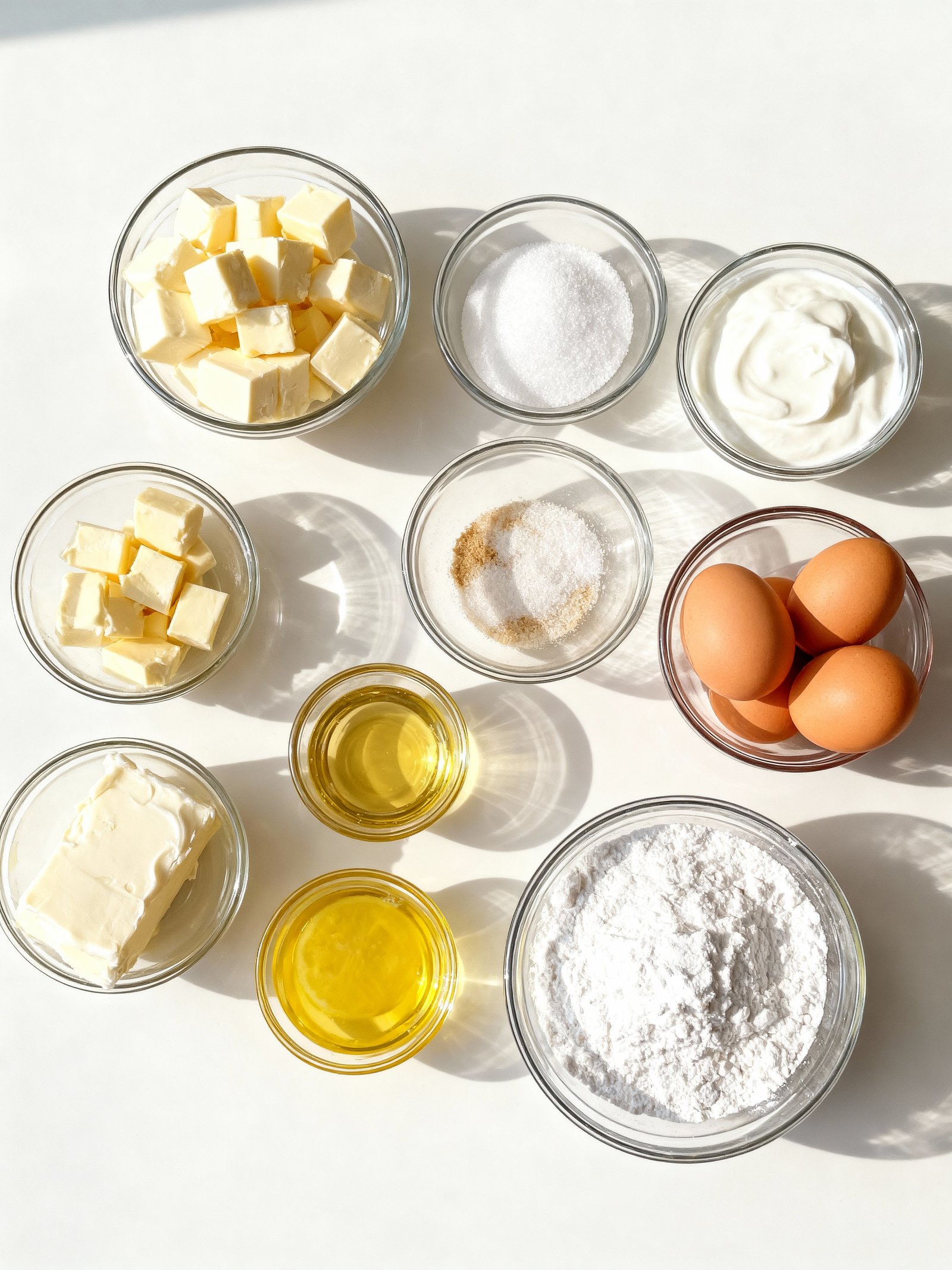 Blueberry Velvet Cheesecake ingredients