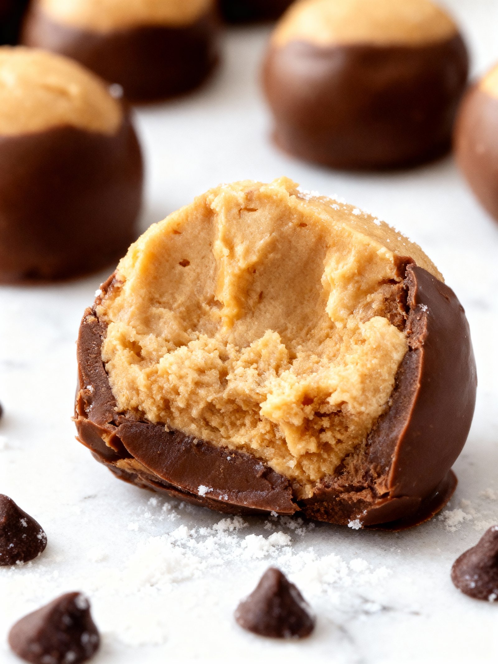 Buckeyes No Bake Candy finished