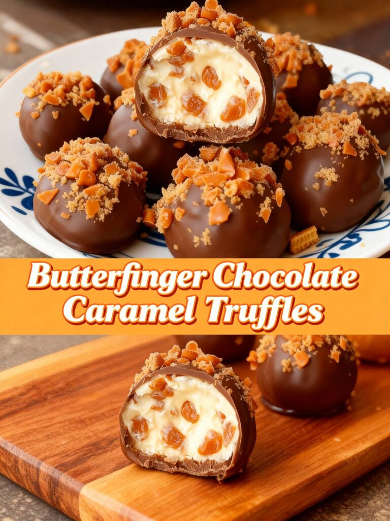 Butterfinger Chocolate Caramel Truffles Recipe
