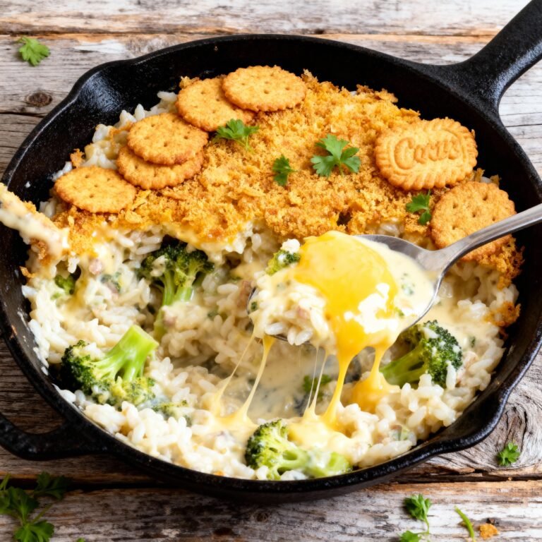 Cheesy Chicken Broccoli Rice Casserole Recipe