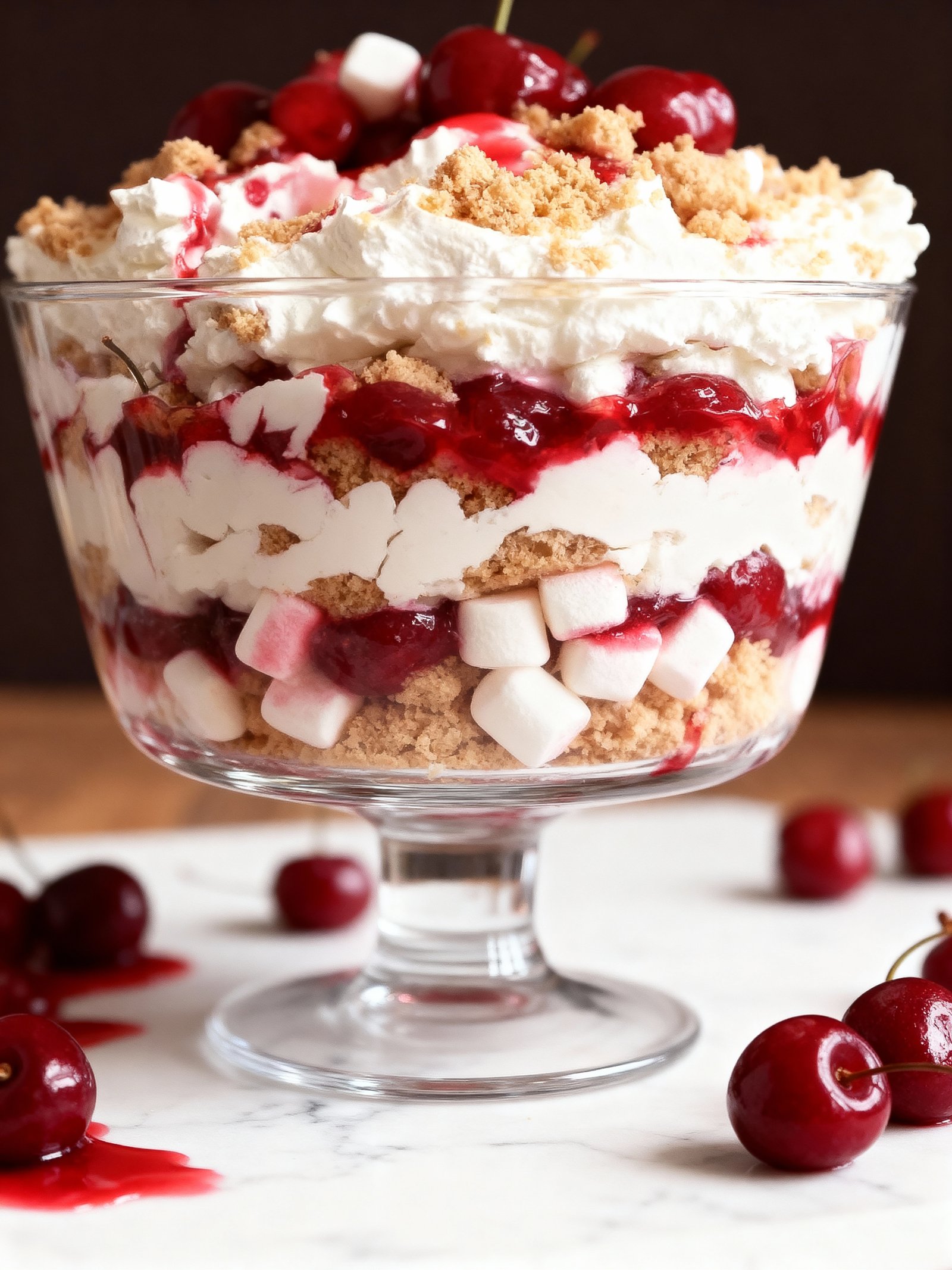 Cherry Cheesecake Fluff finished