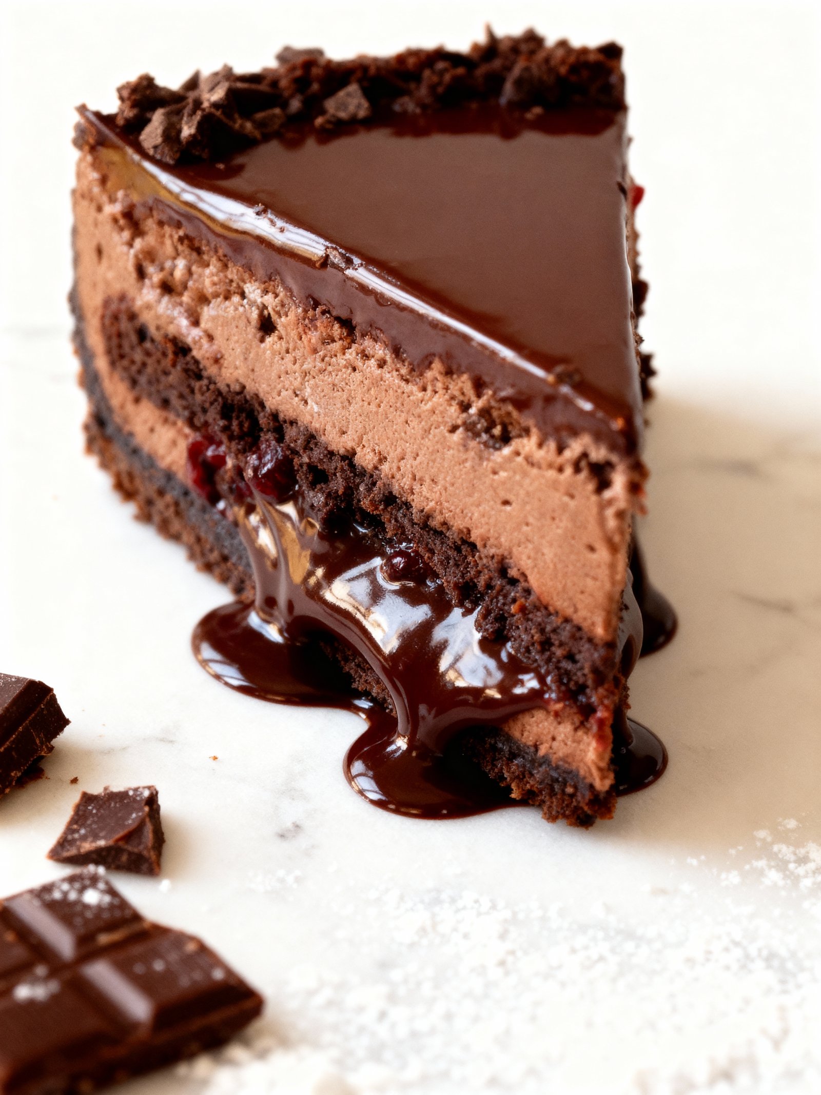 Chocolate Cheesecake Recipe finished