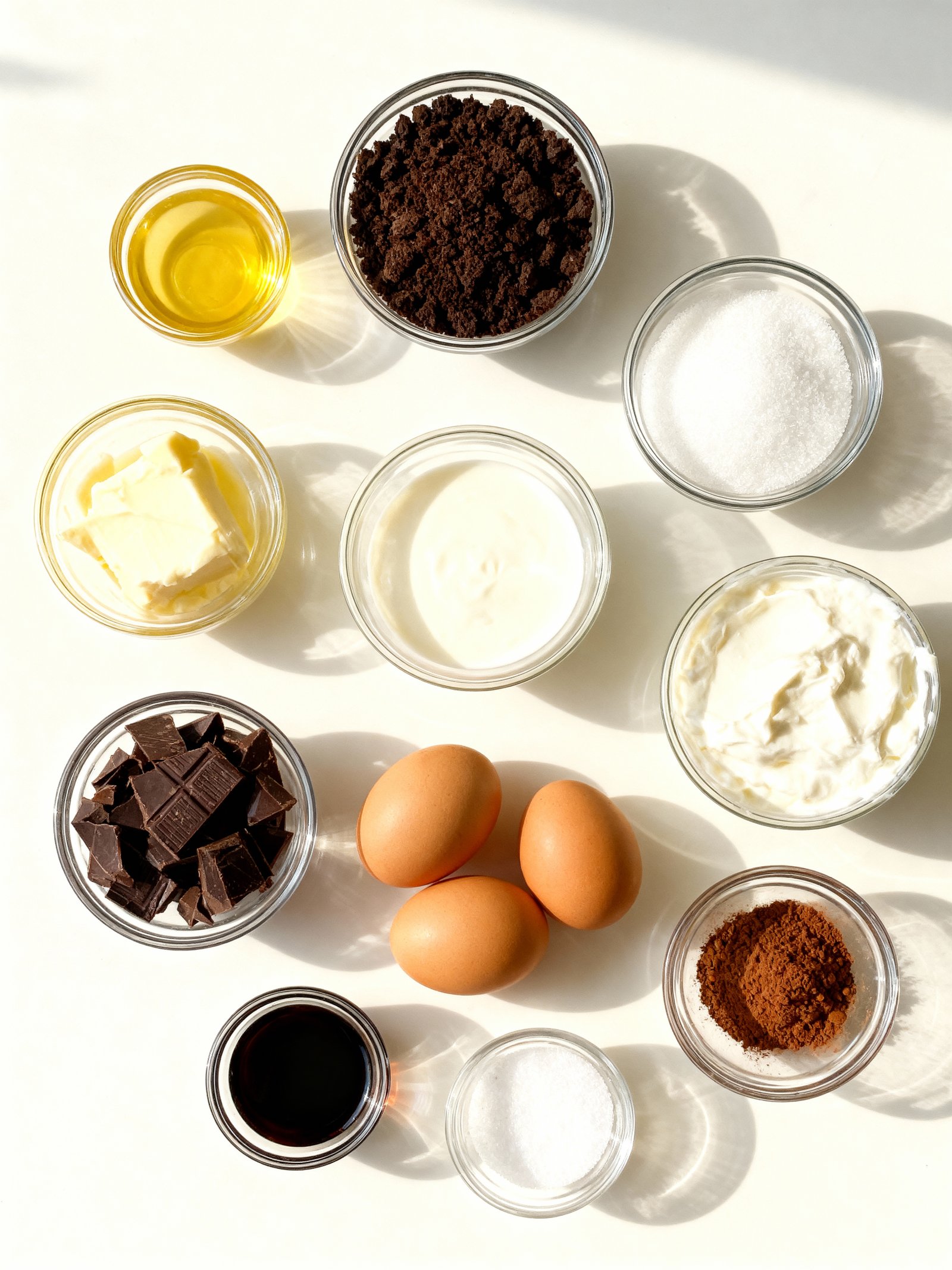 Chocolate Cheesecake Recipe ingredients