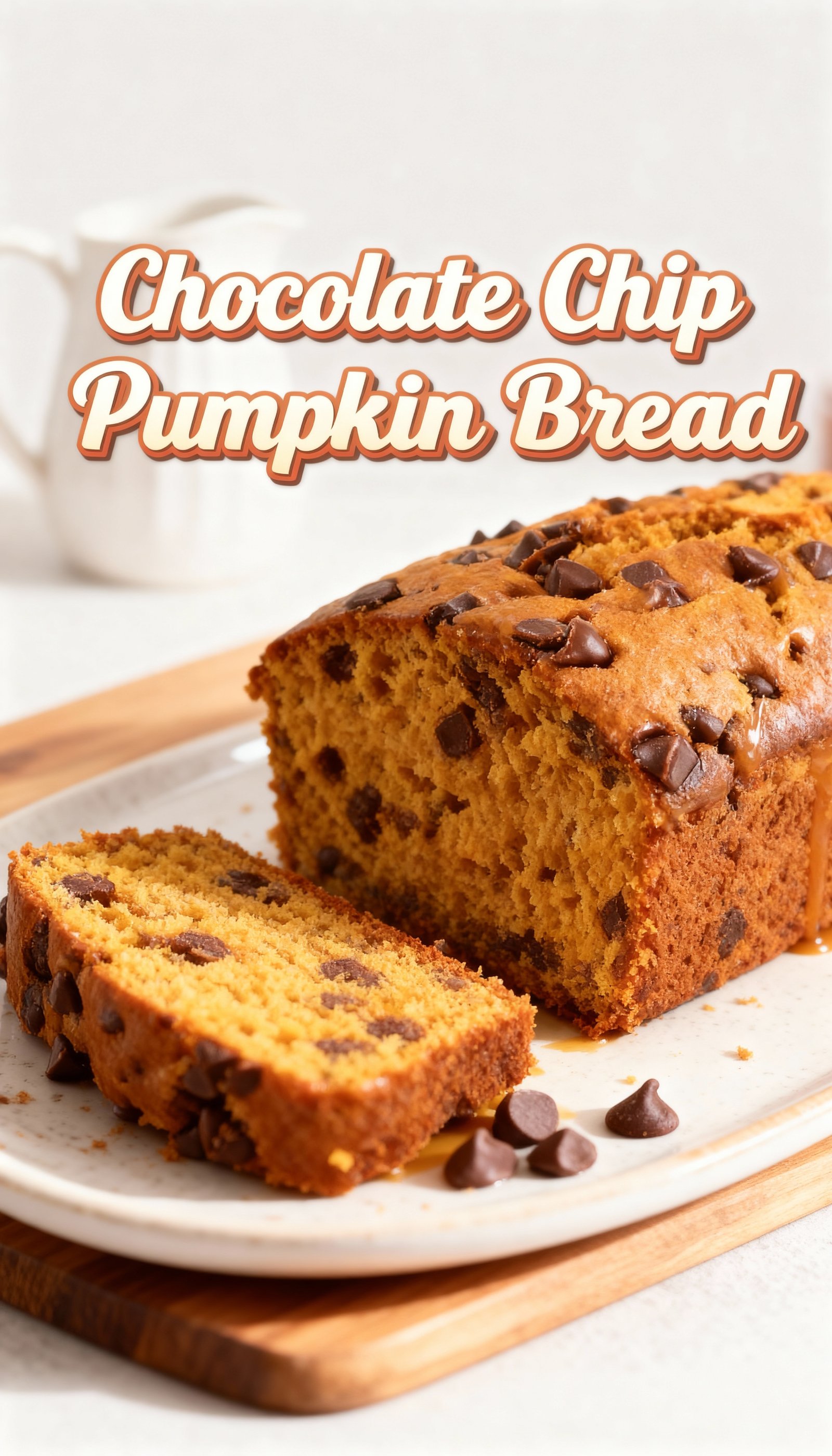 Chocolate Chip Pumpkin Bread finished
