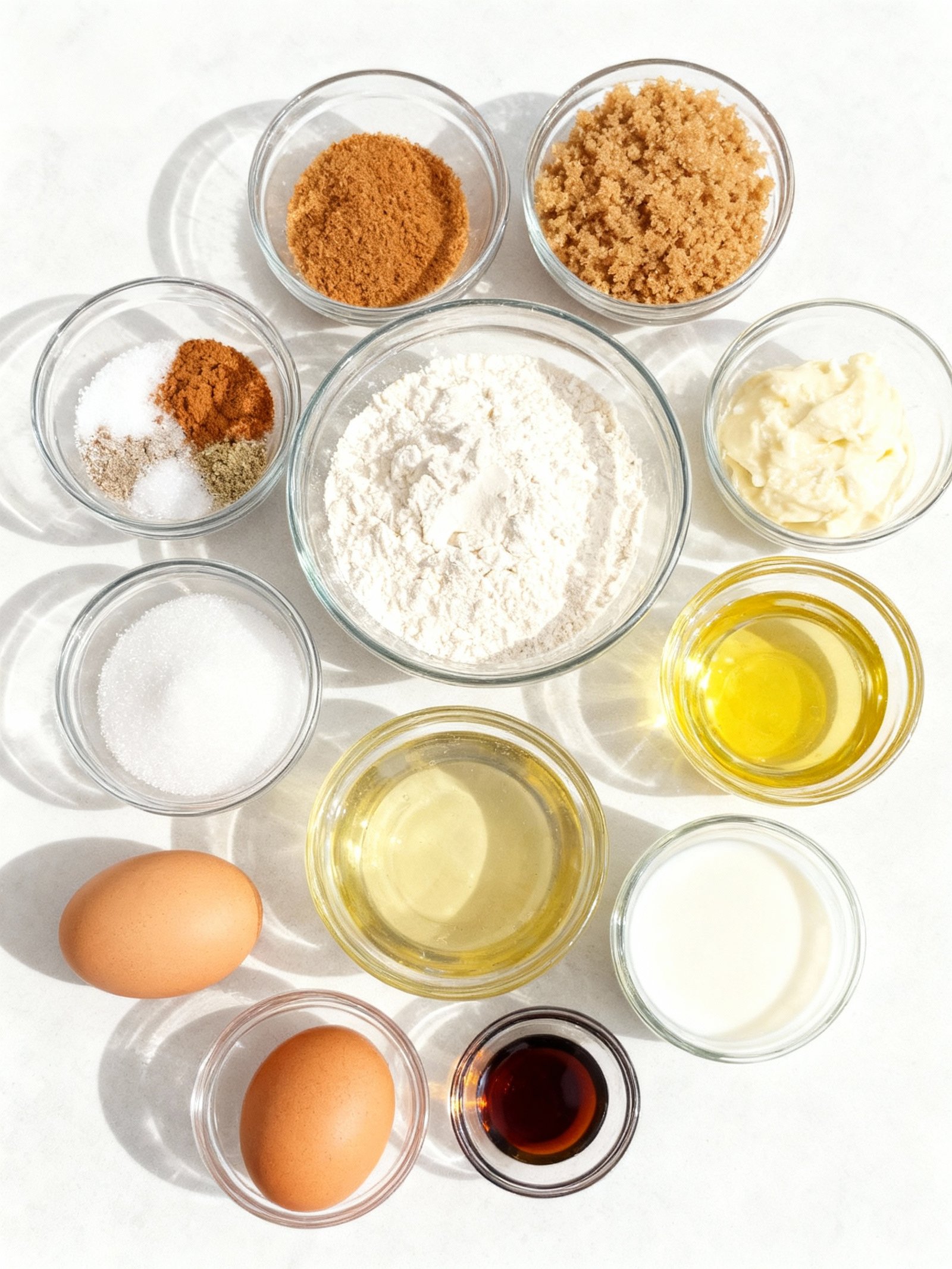 Cinnamon Sugar Swirl Muffins Recipe ingredients