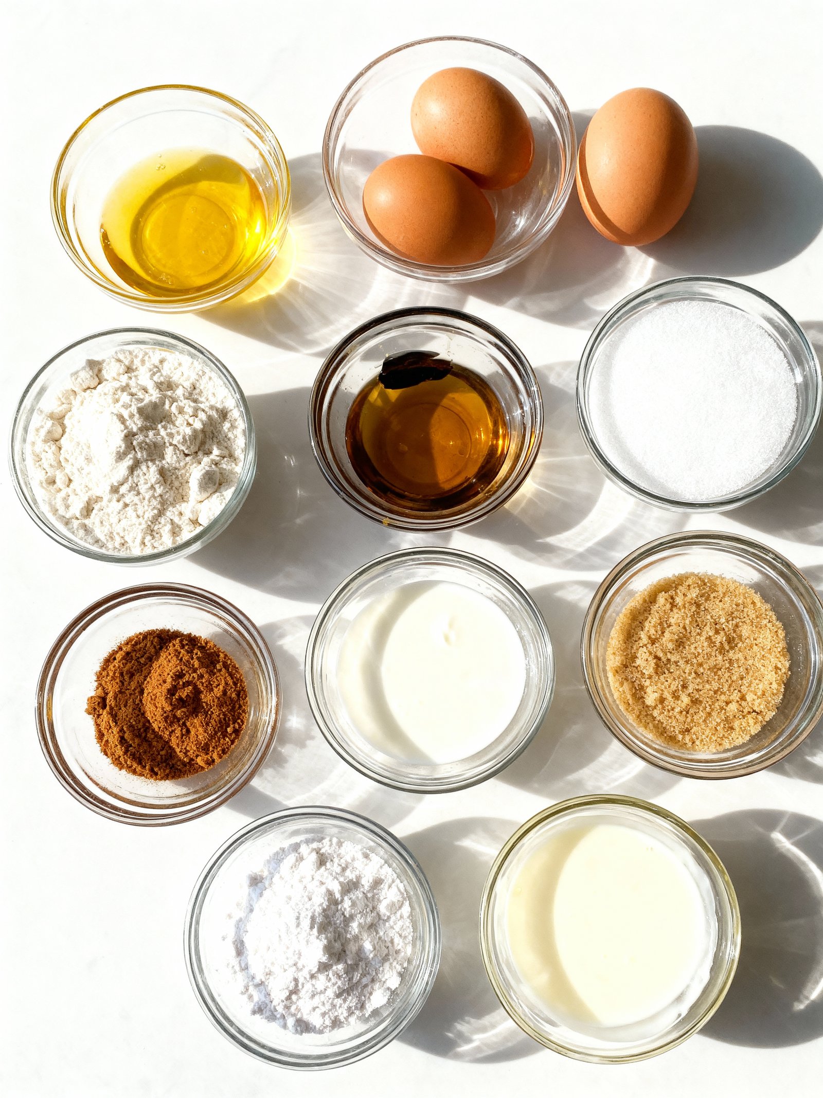 Cinnamon Sugar Swirl Muffins ingredients