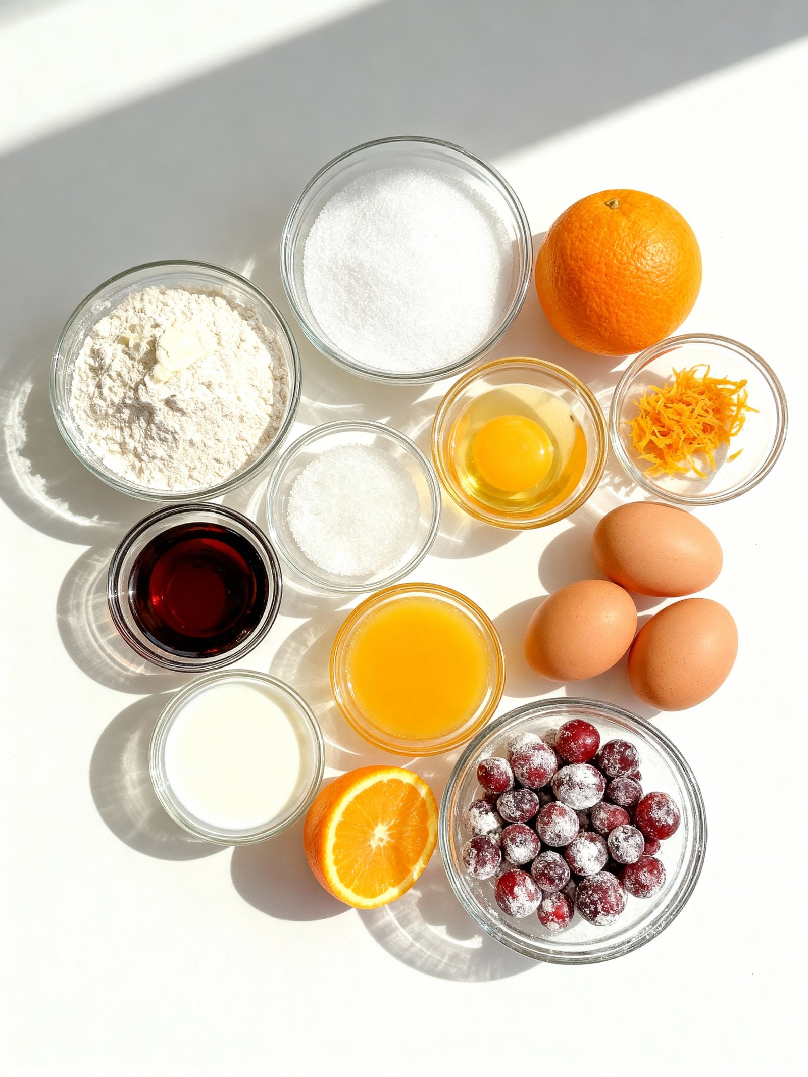 Cranberry Orange Cake ingredients