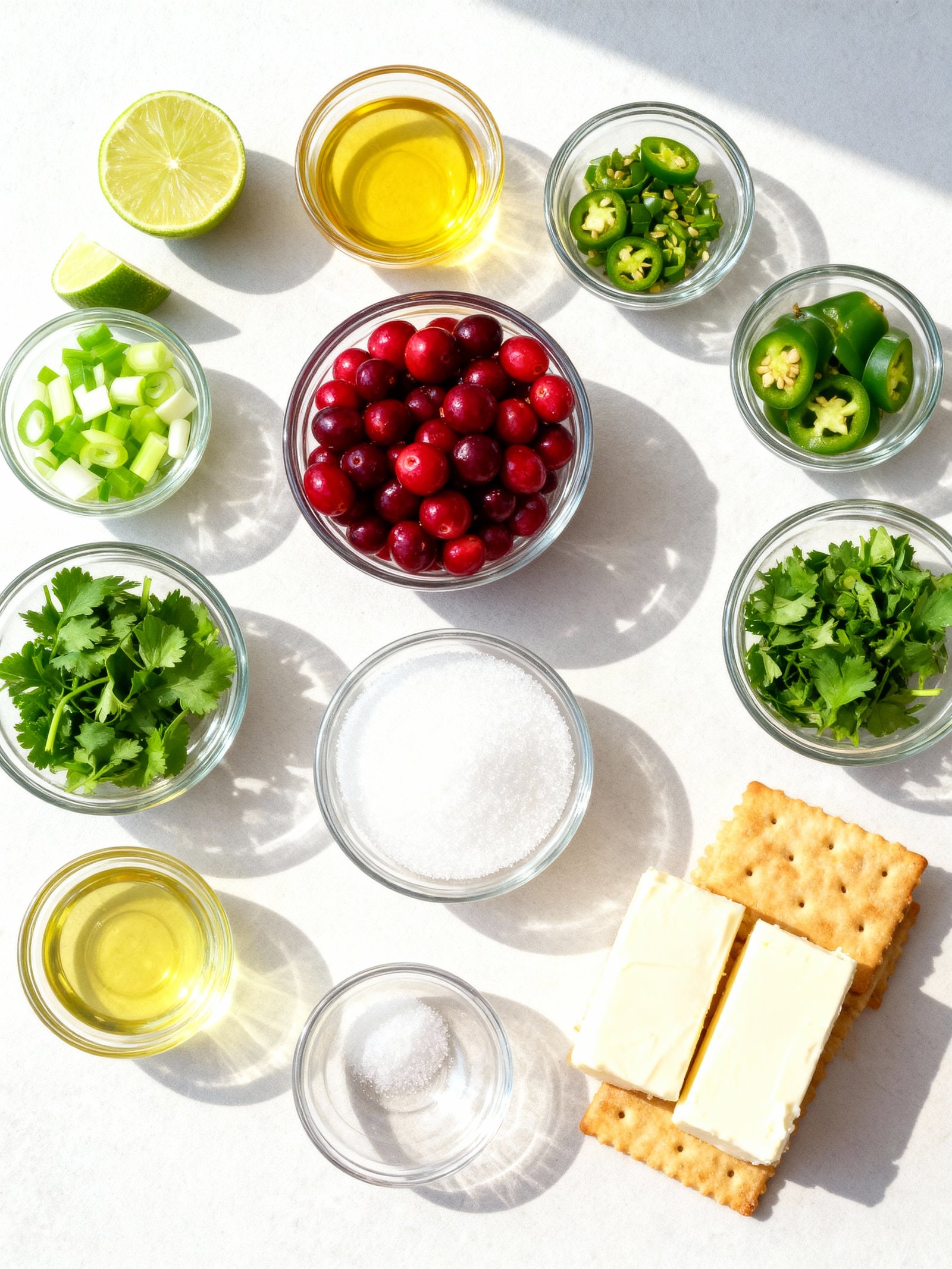 Cranberry Salsa ingredients