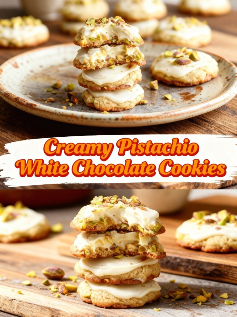Creamy Pistachio White Chocolate Cookies Recipe