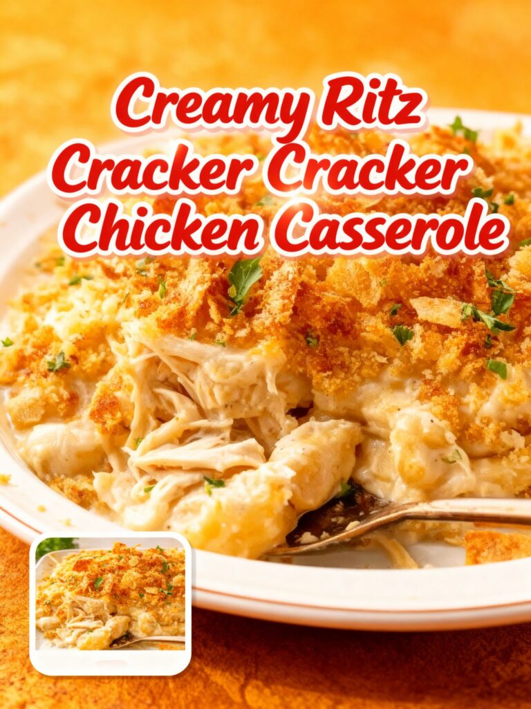 Creamy Ritz Cracker Chicken Casserole Recipe