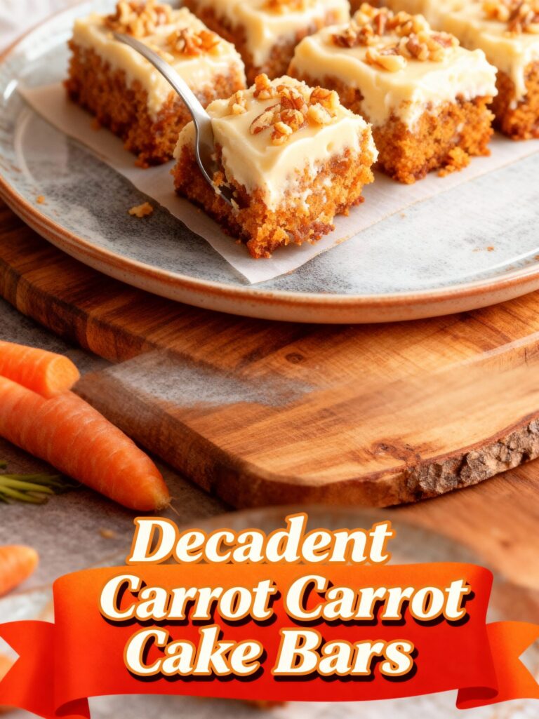 Decadent Carrot Cake Bars with Cream Cheese Frosting Recipe