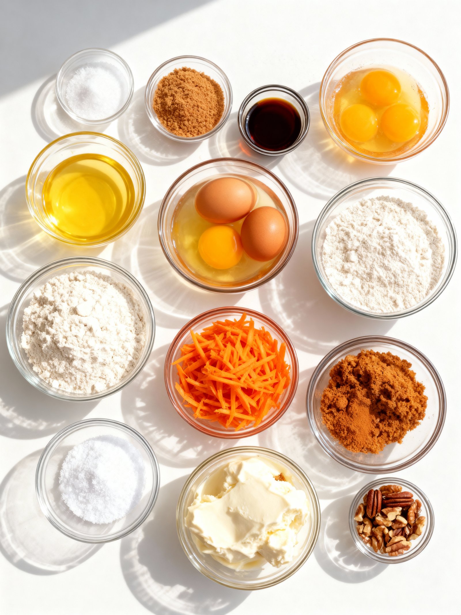 Decadent Carrot Cake Bars ingredients