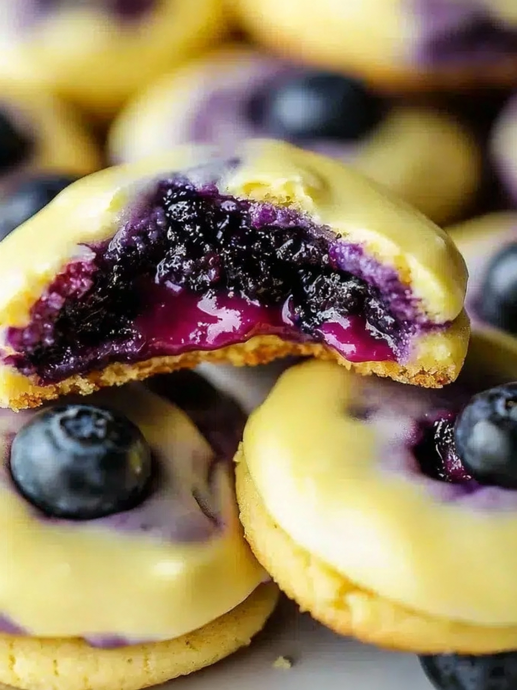 Elegant Lemon Blueberry Cookies finished