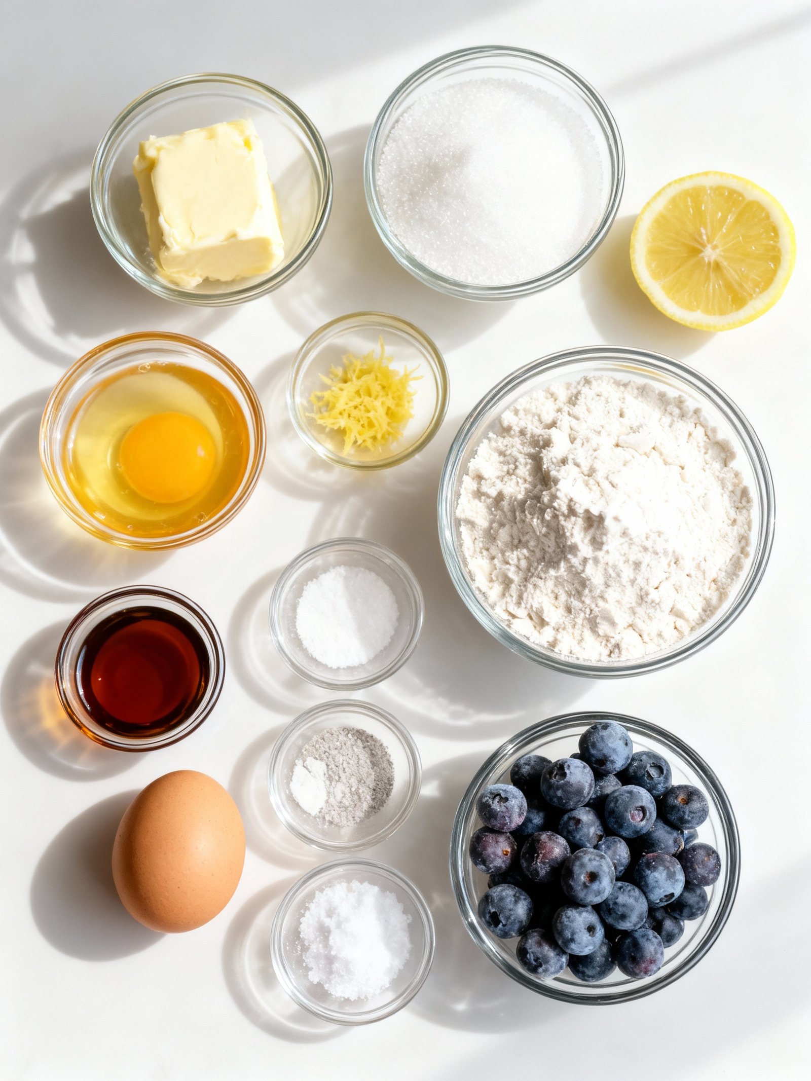 Elegant Lemon Blueberry Cookies ingredients