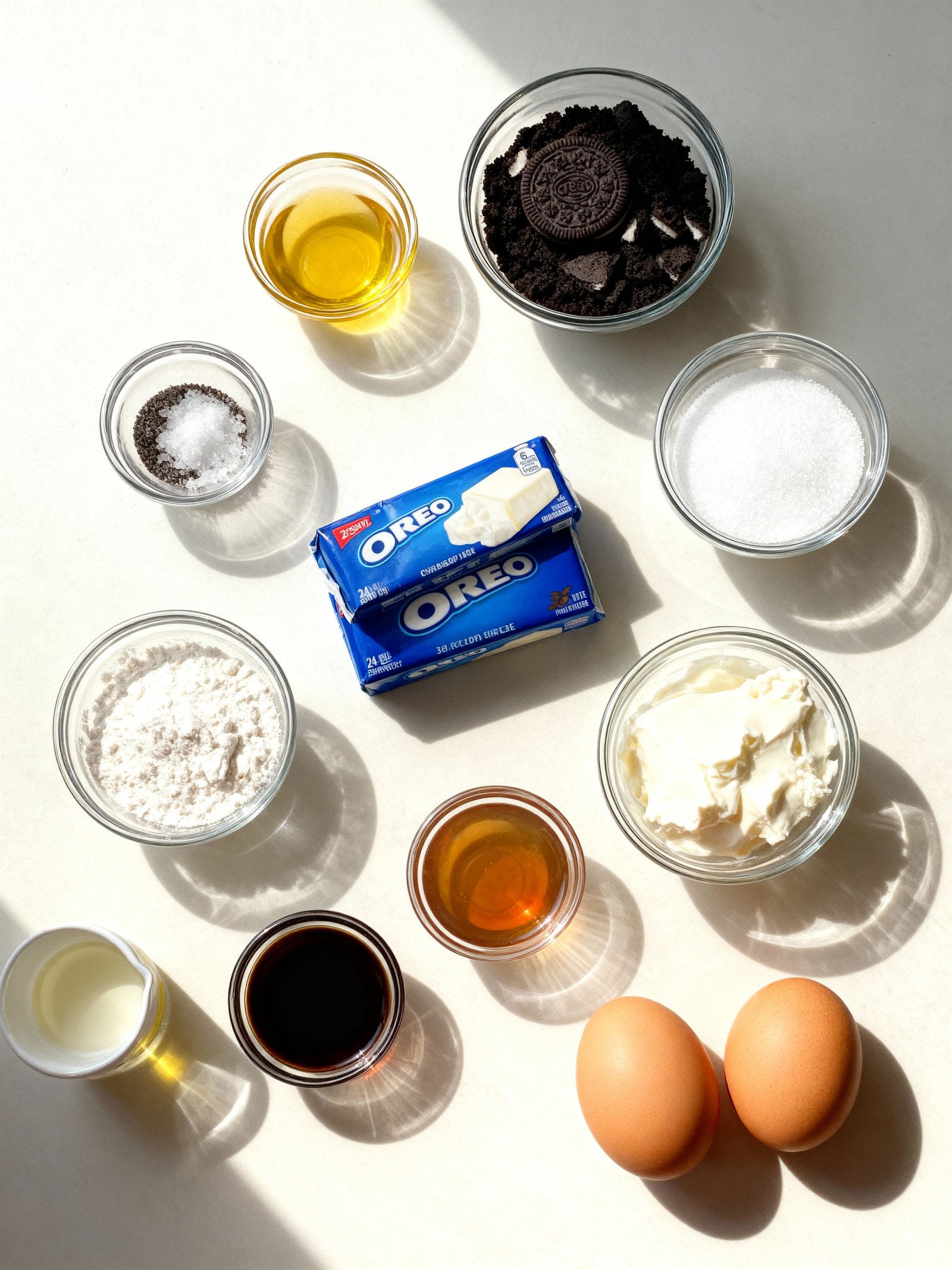 Espresso Cheesecake ingredients