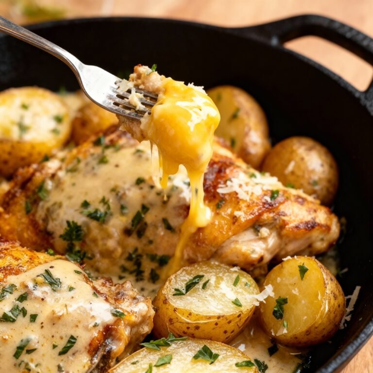 Garlic Parmesan Chicken And Potatoes Recipe