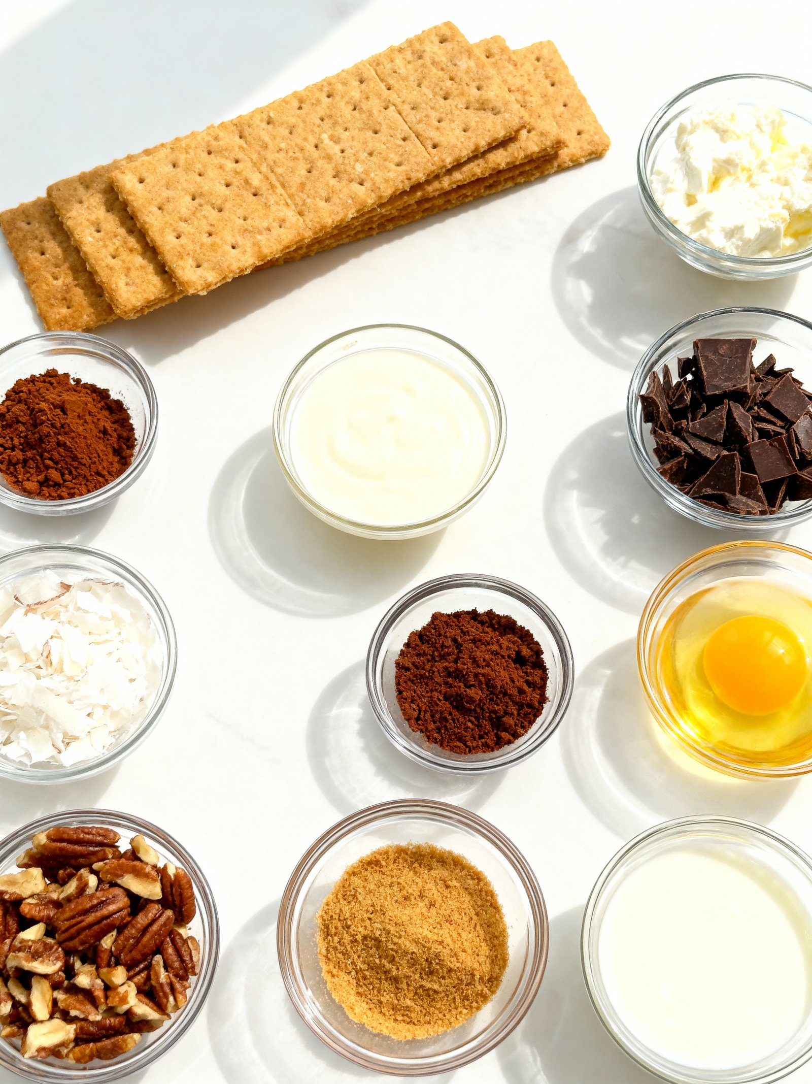 German Chocolate Cheesecake ingredients