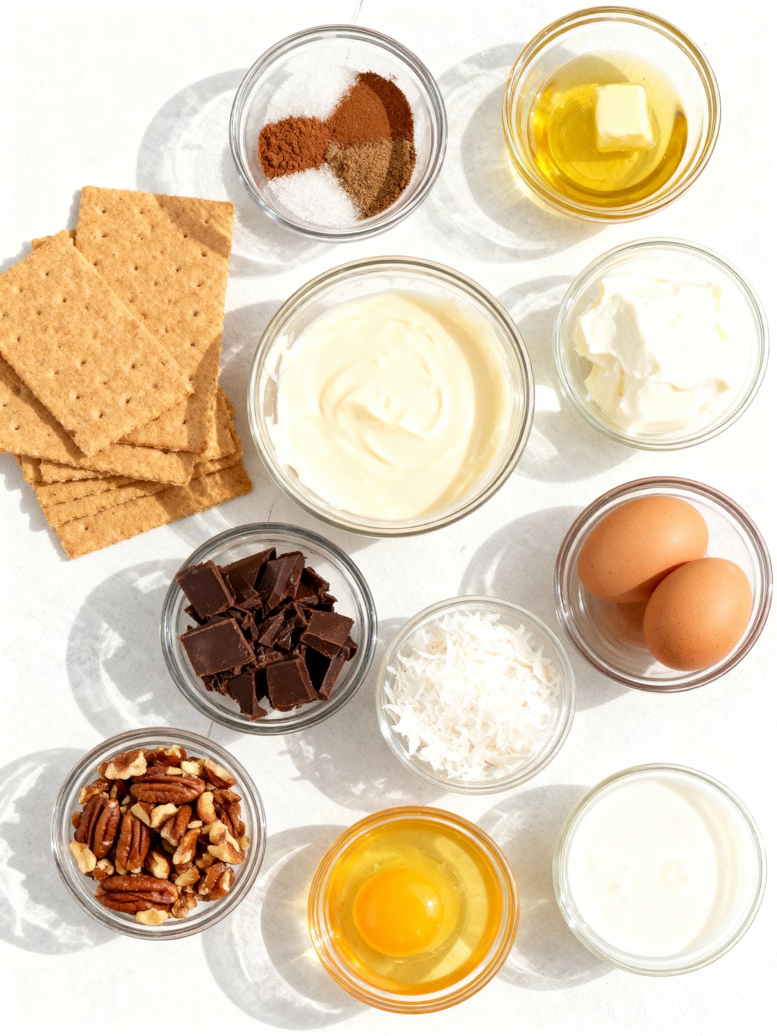 German Chocolate Cheesecake ingredients