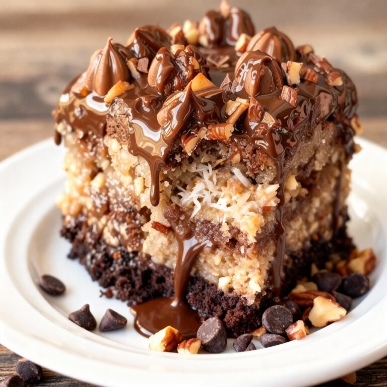 German Chocolate Poke Cake Recipe