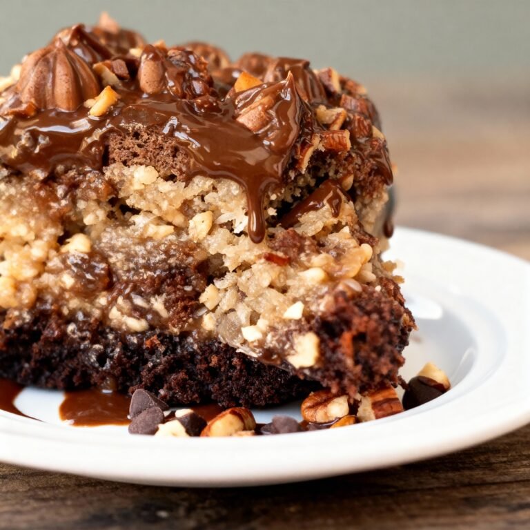 German Chocolate Poke Cake Recipe