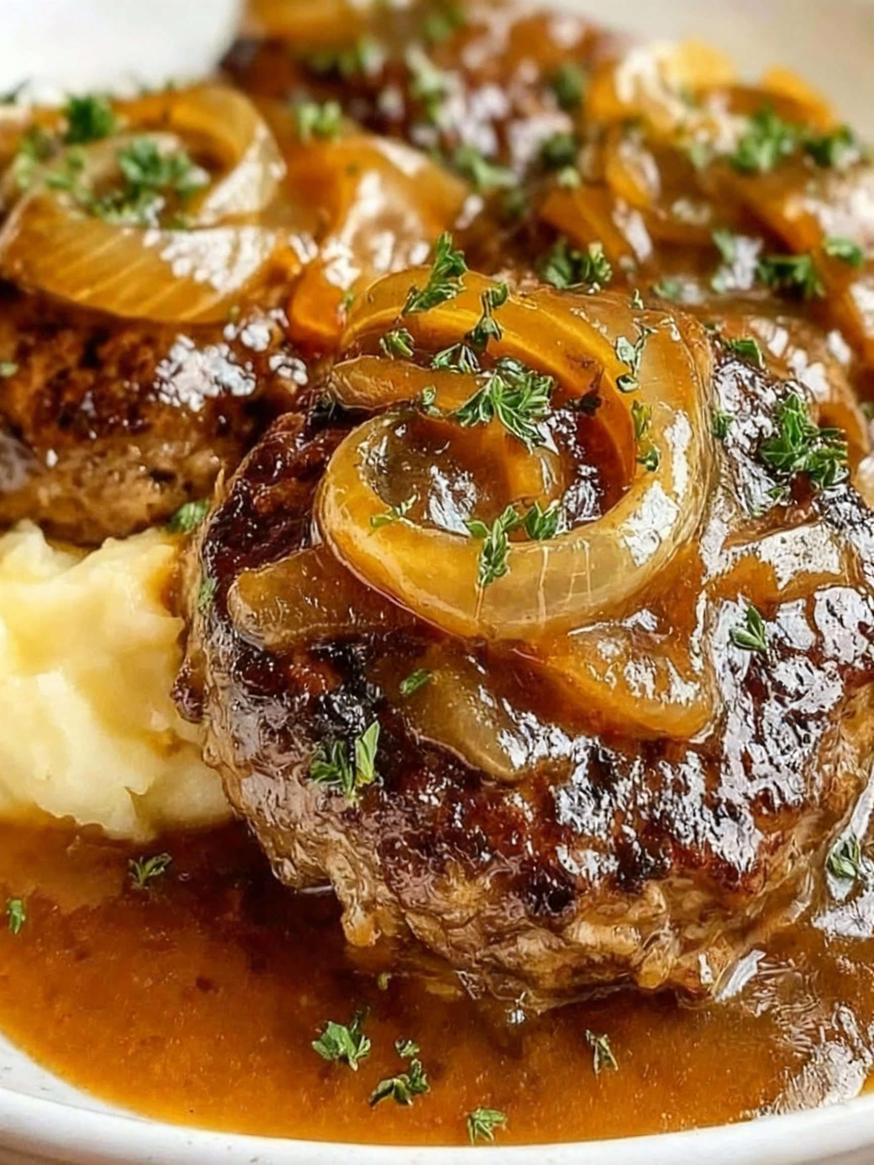 Hamburger Steak and Gravy - 5 Delicious Secrets finished