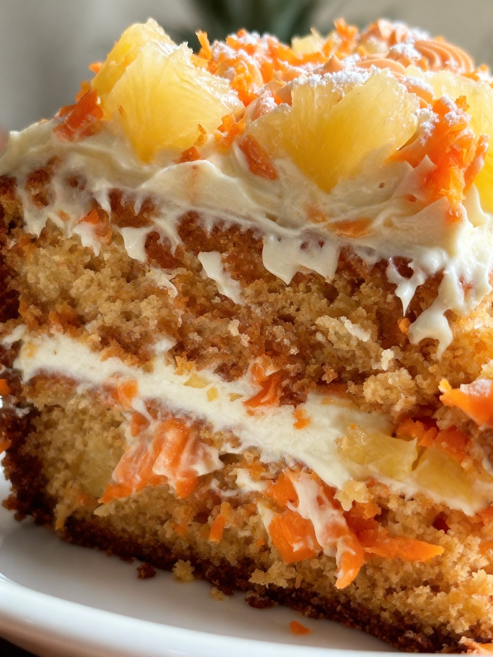 Hawaiian Carrot Pineapple Cake finished