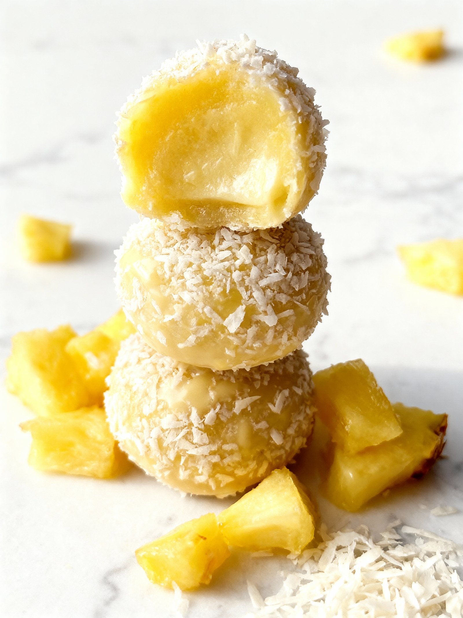 Hawaiian Pineapple Coconut Truffles finished