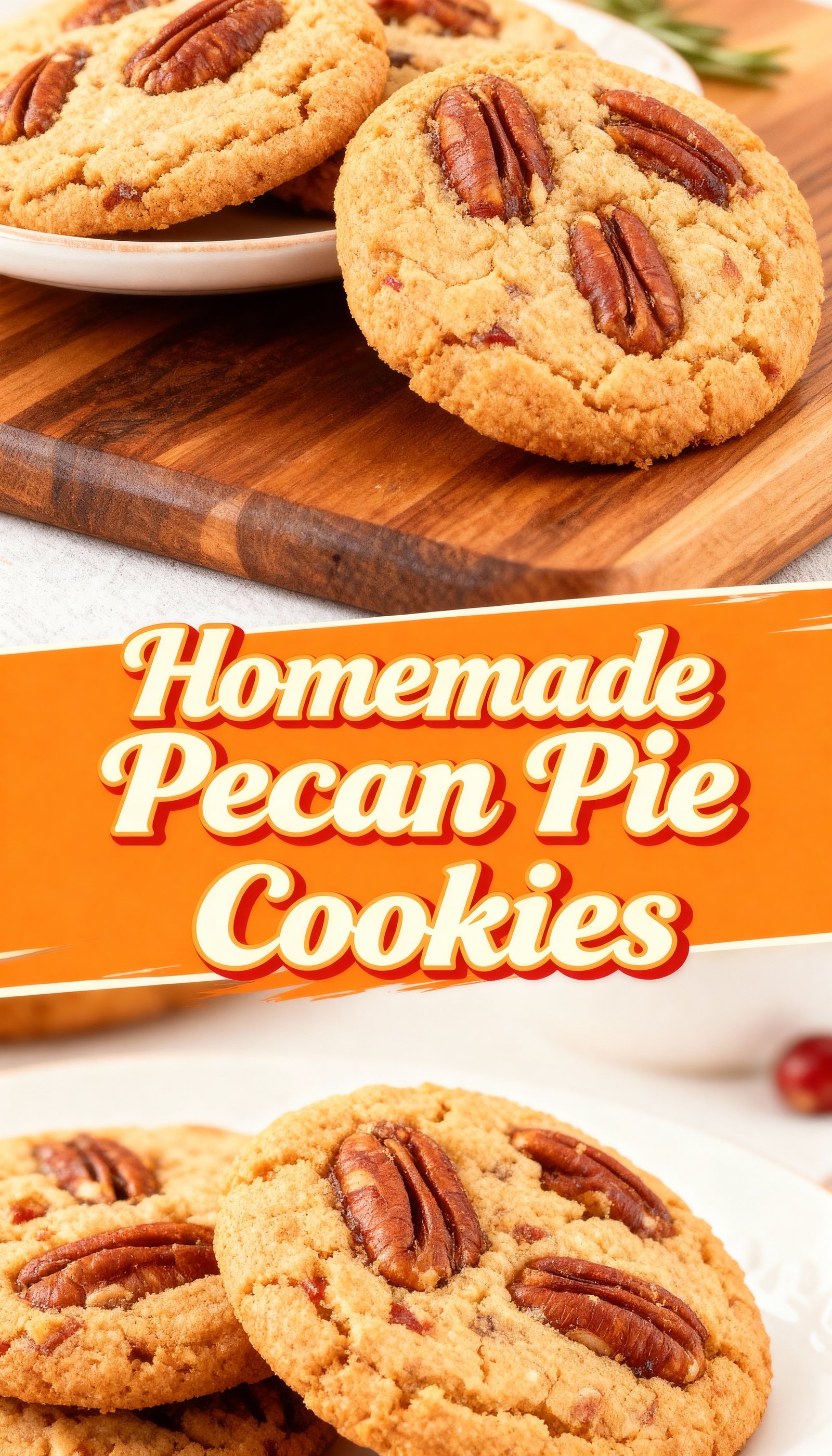 Homemade Pecan Pie Cookies finished