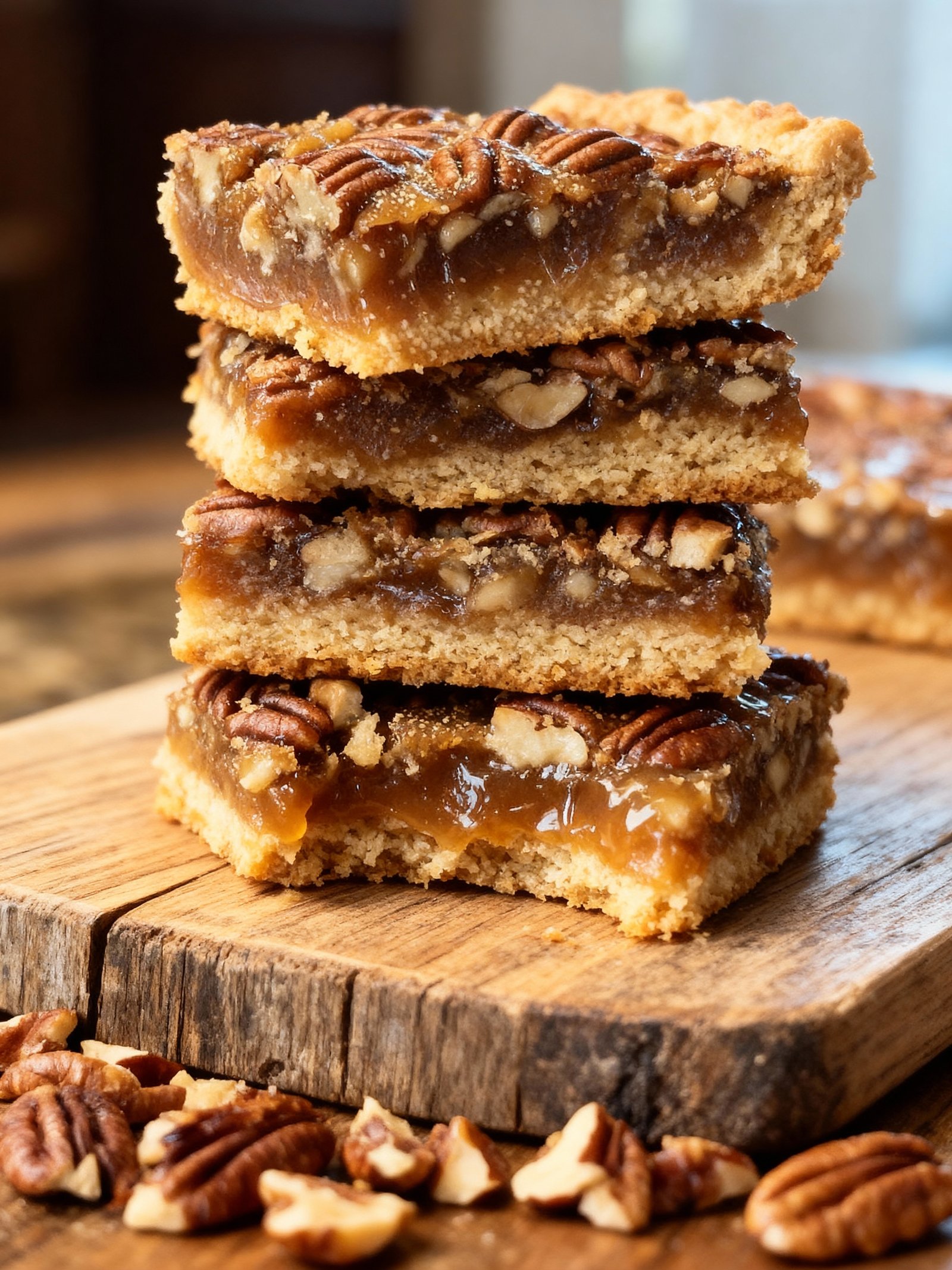 Lazy Girl Pecan Pie Bars finished