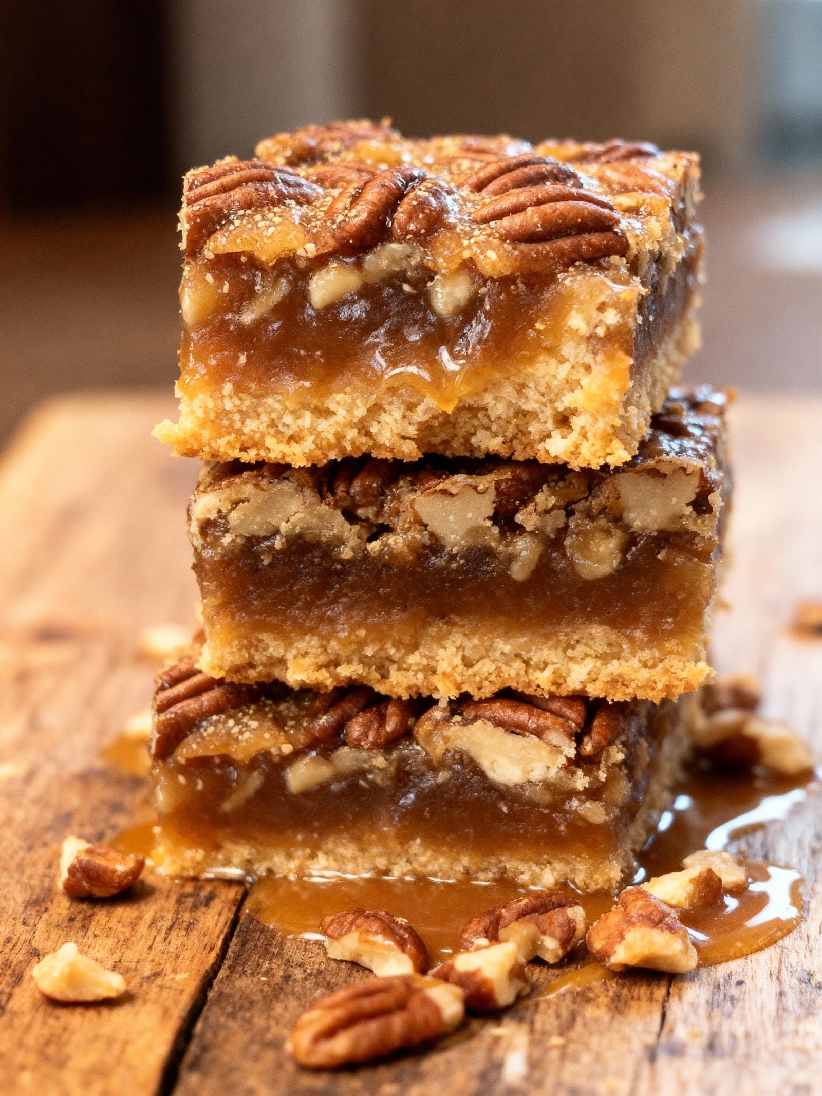 Lazy Girl Pecan Pie Bars finished