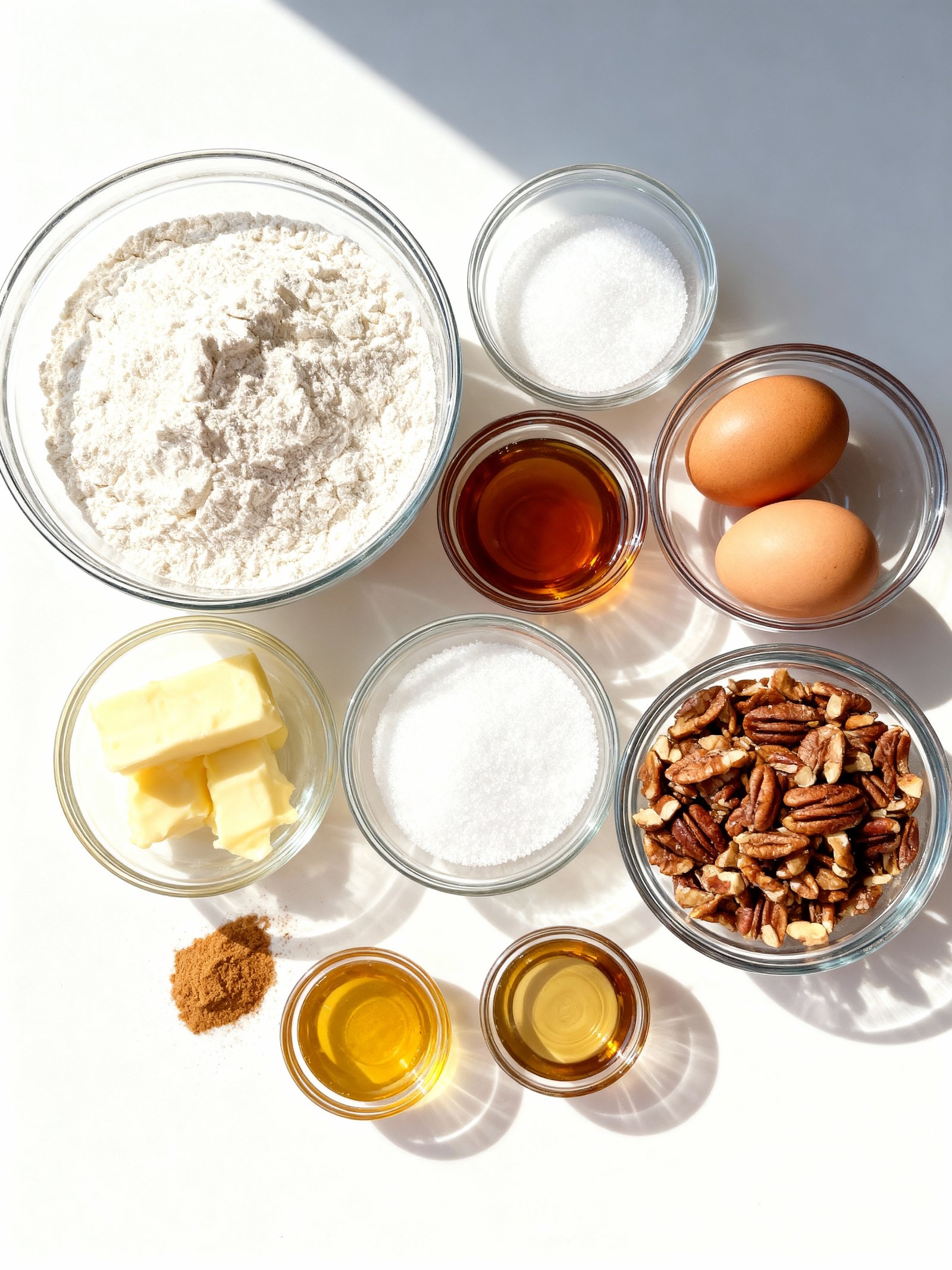 Lazy Girl Pecan Pie Bars ingredients