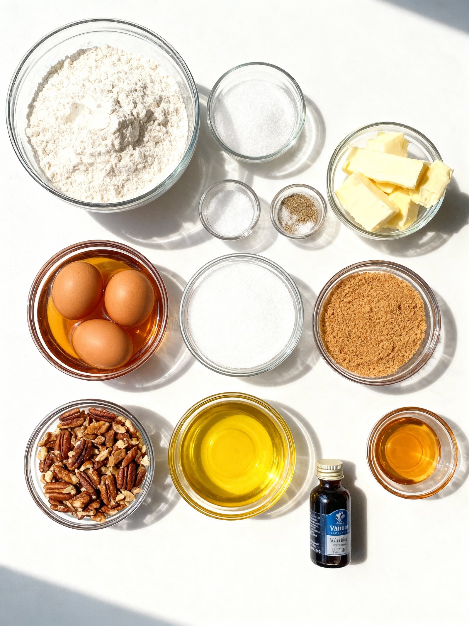 Lazy Girl Pecan Pie Bars ingredients