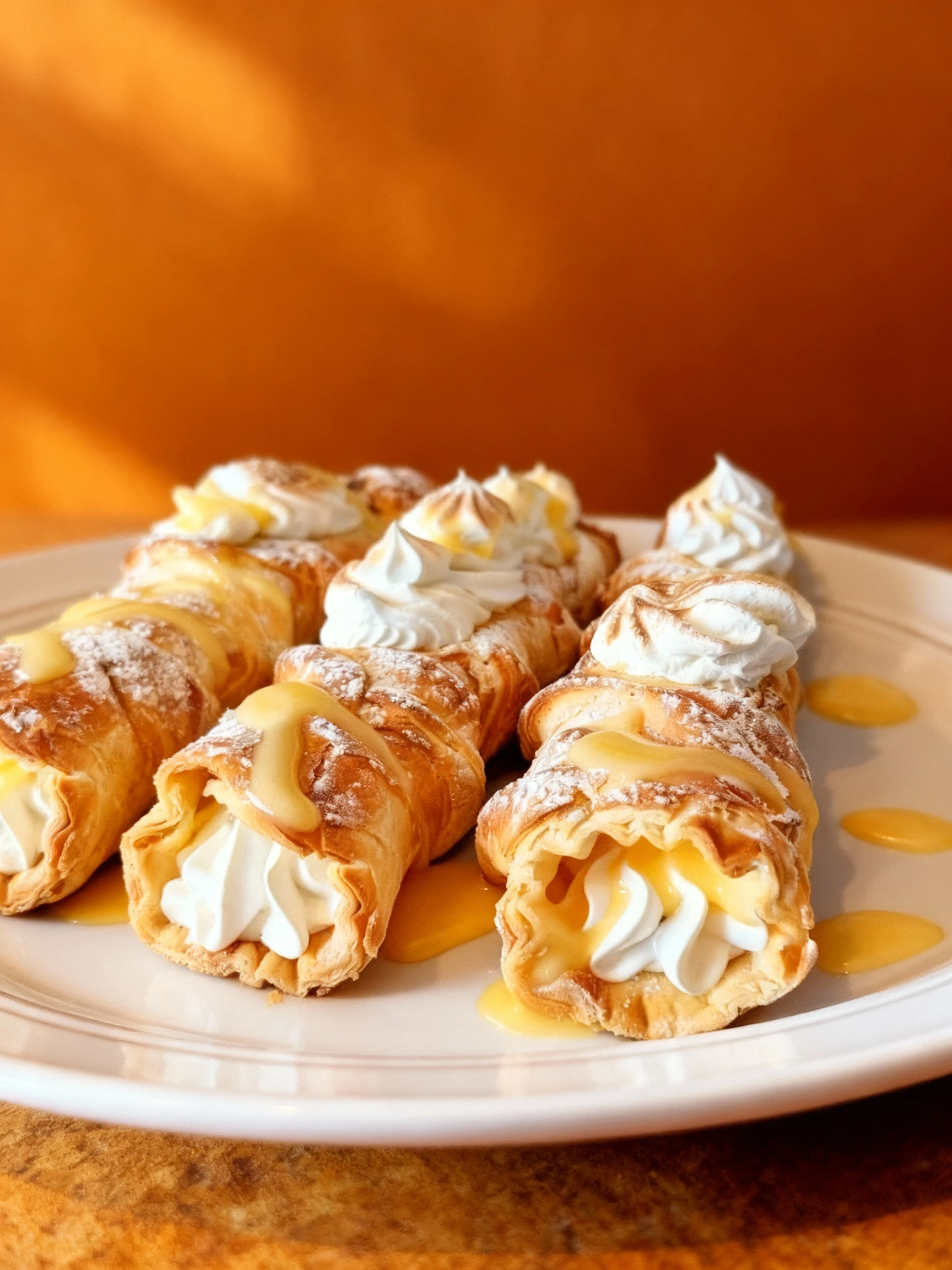 Lemon Meringue Pie Cannolis finished